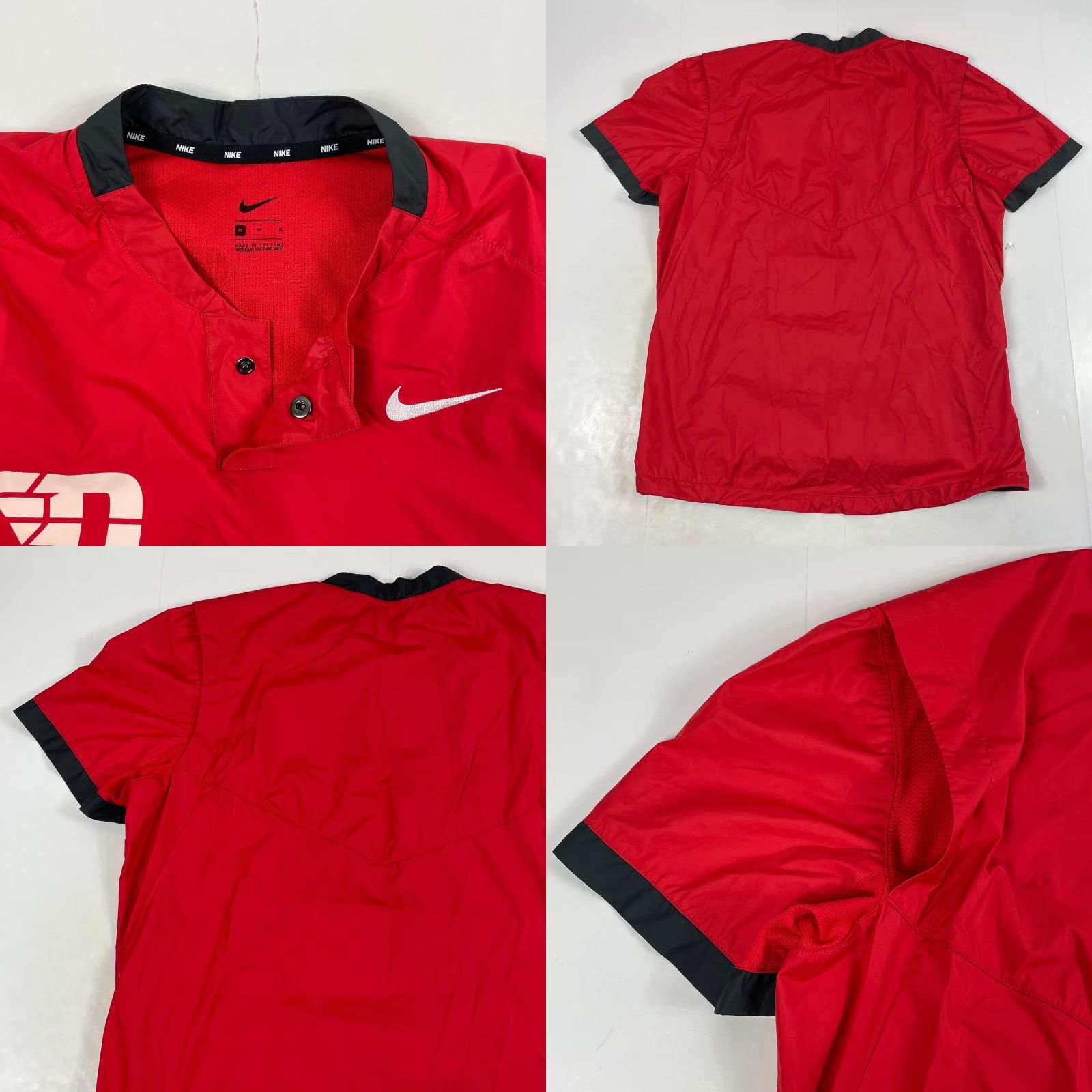 Nike Nike Jacket Mens M Red 1/4 Snap Windbreaker Baseball Coaching Windbreaker Nike Jacket Mens M Red 1/4 Snap Windbreaker Baseball Coaching Dayton Flyers Size US M / EU 48-50 / 2 - 8 Thumbnail