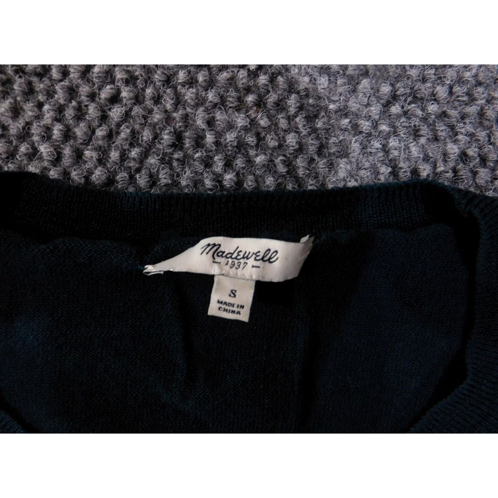 Madewell VINTAGE? No — Madewell Sweater Womens Small Blue High Low Pullover Lightweight Merino Wool Knit Size S / US 4 / IT 40 - 4 Thumbnail