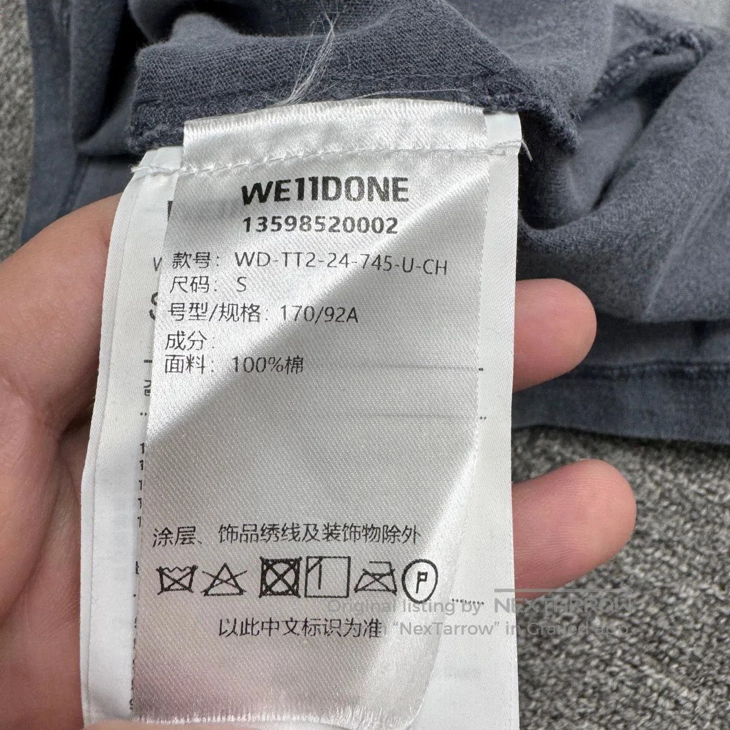 WE11DONE We11done Tie-Dye Gradient Long-Sleeve. Size US S / EU 44-46 / 1 - 5 Thumbnail