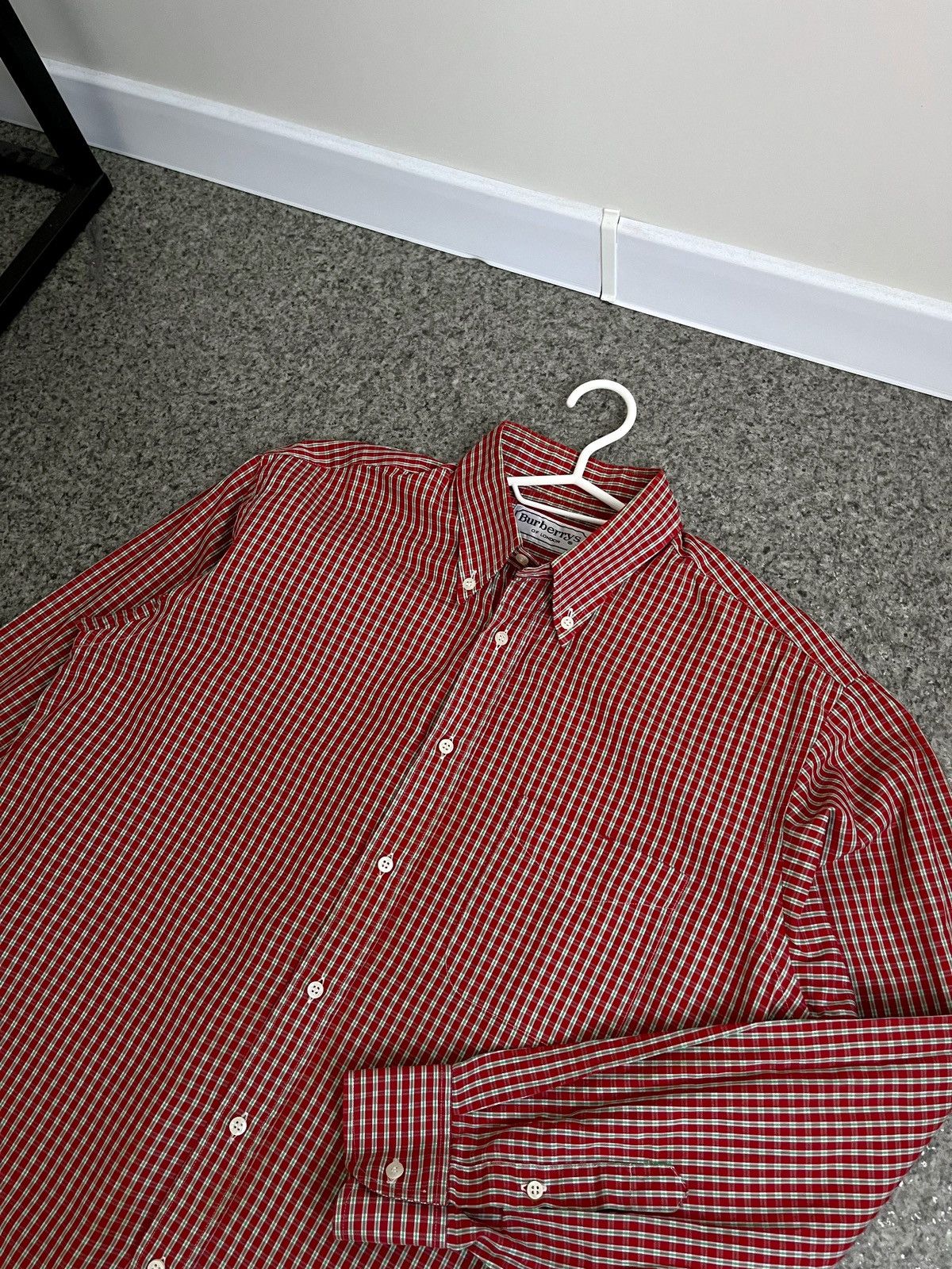 Burberry × Vintage BURBERRY VINTAGE MADE IN FRANCE SHIRT MENS SZ M 15 Size US M / EU 48-50 / 2 - 2 Thumbnail