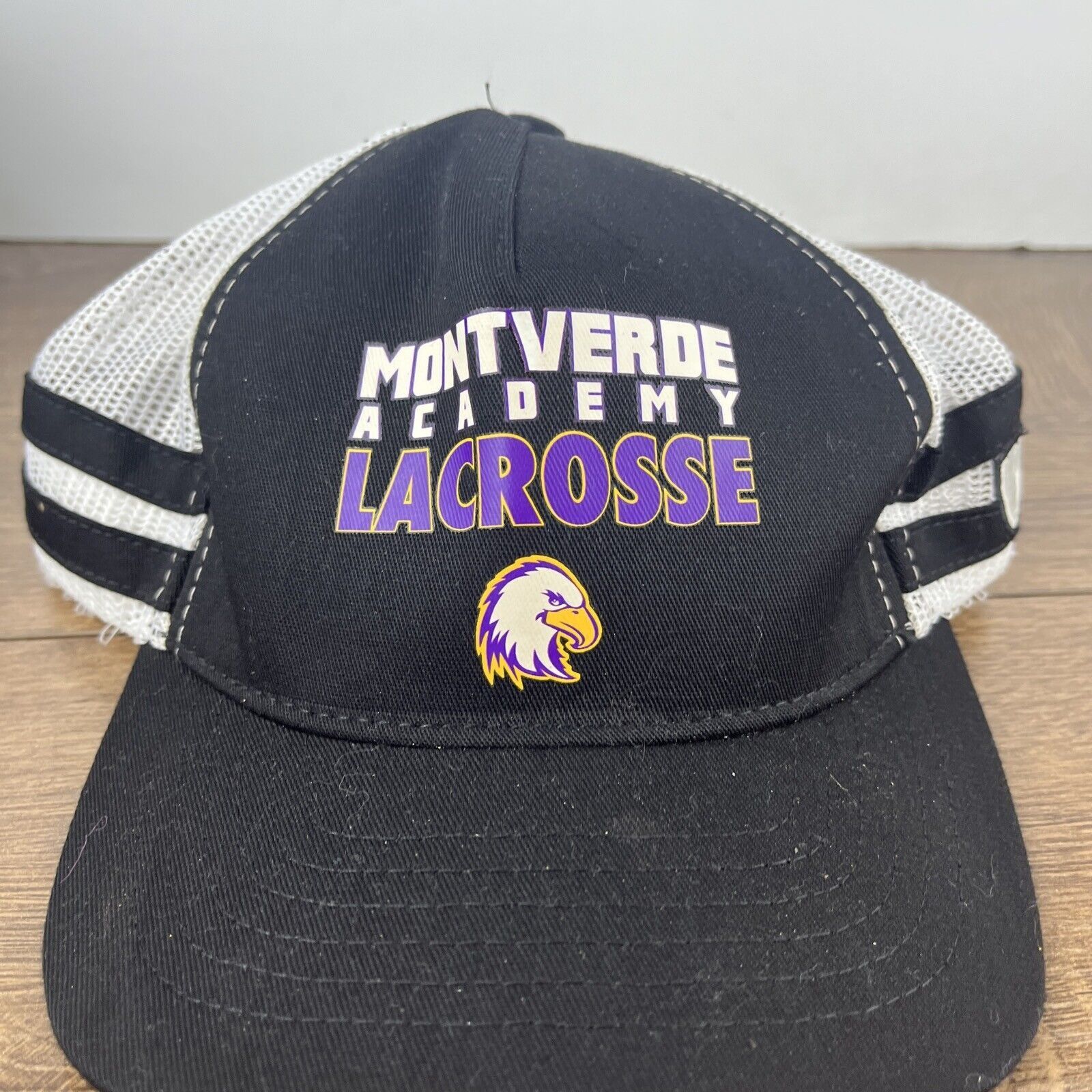 Other Mountverde Academy Lacrosse Hat Eagles Black Hat Adjustable Size ONE SIZE - 4 Thumbnail
