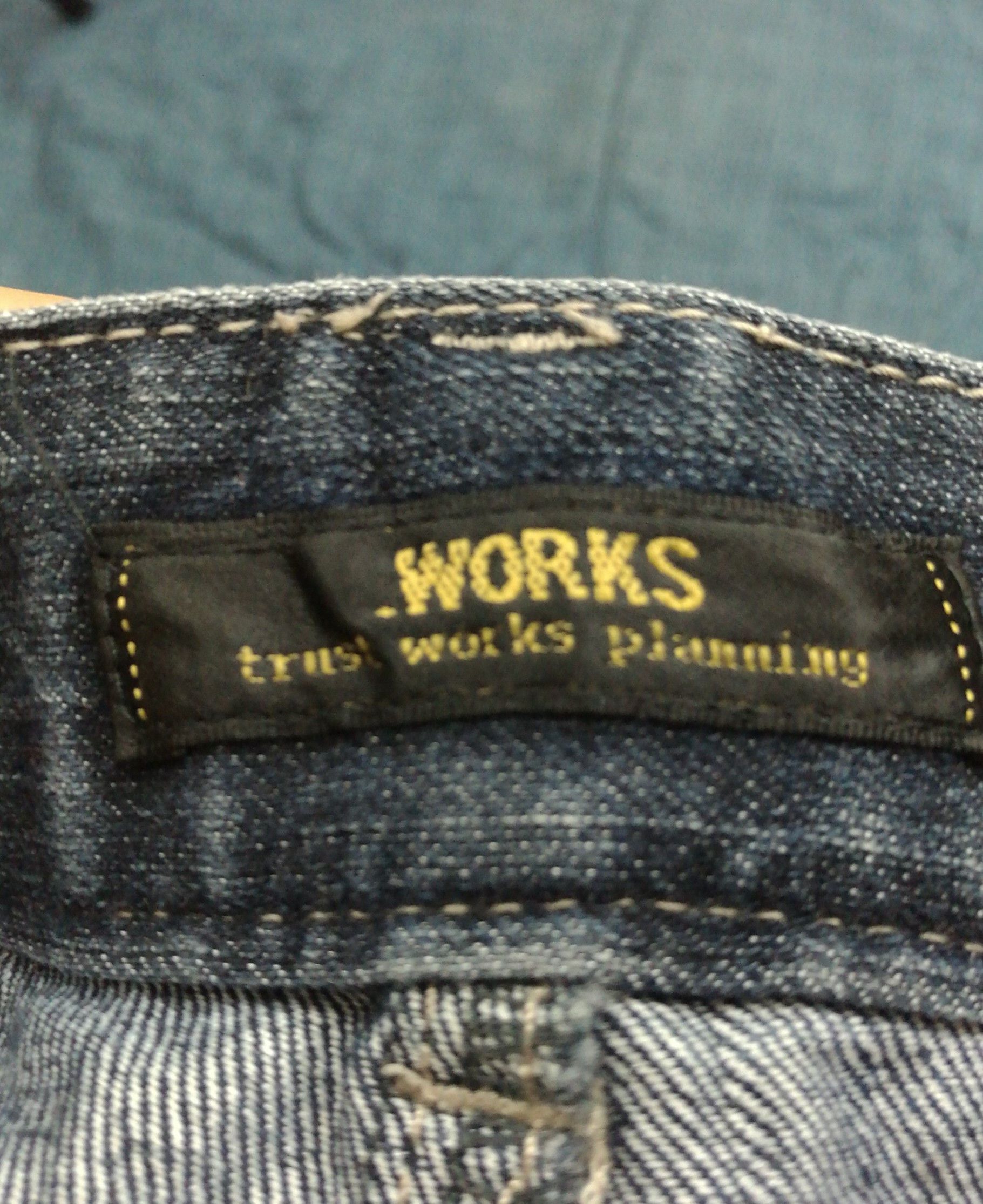 Japanese Brand Vintage Japanese Brand Works Earth Tone Jeans Size US 36 / EU 52 - 11 Thumbnail