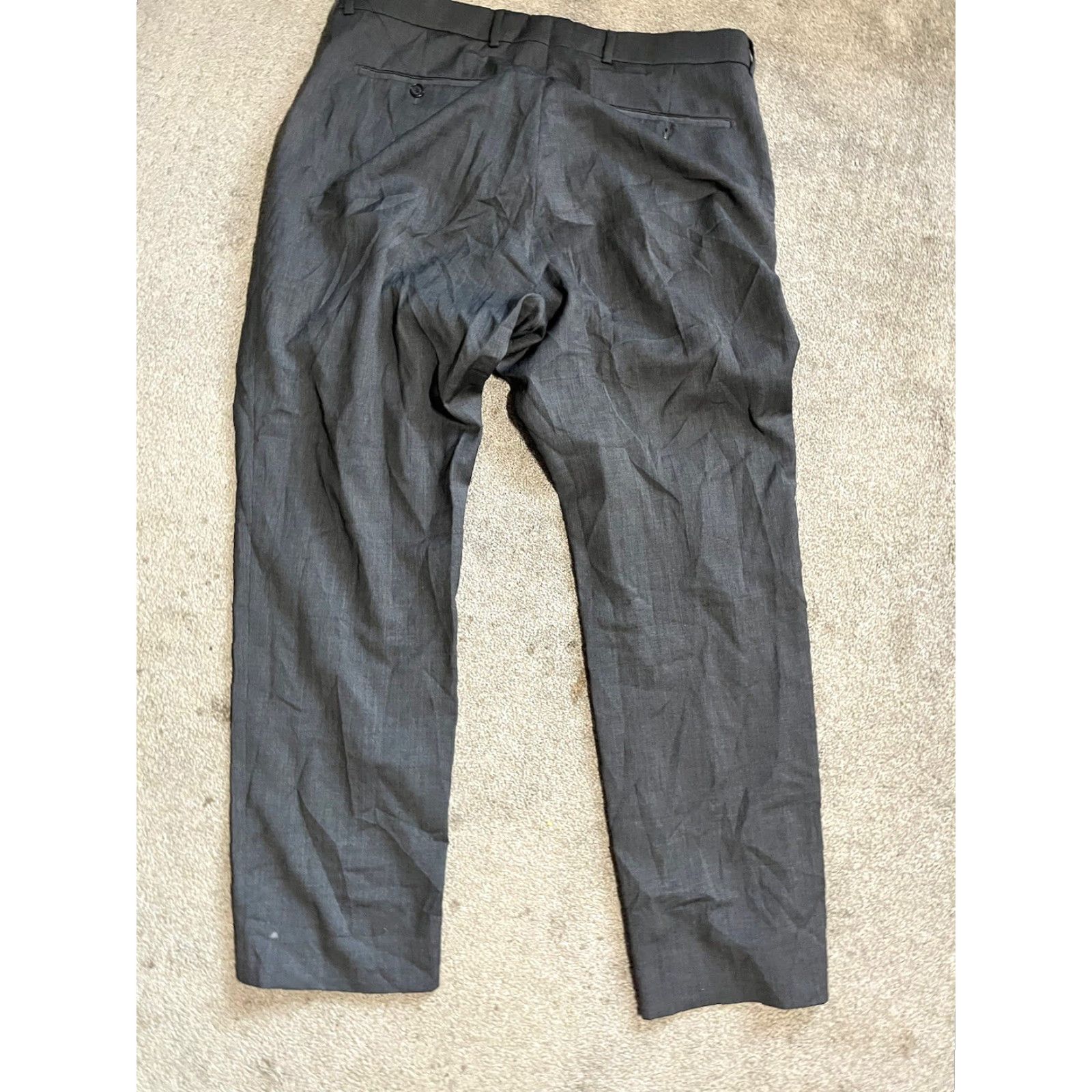 Bloomingdale's Bloomingdale's Men's Pants Wool Dress Pants Tailored Gray 38x30 Regular Inseam 30 Waist 38 Size 38 Mens Brand Bloomingdale's Size US 38 / EU 54 - 3 Thumbnail