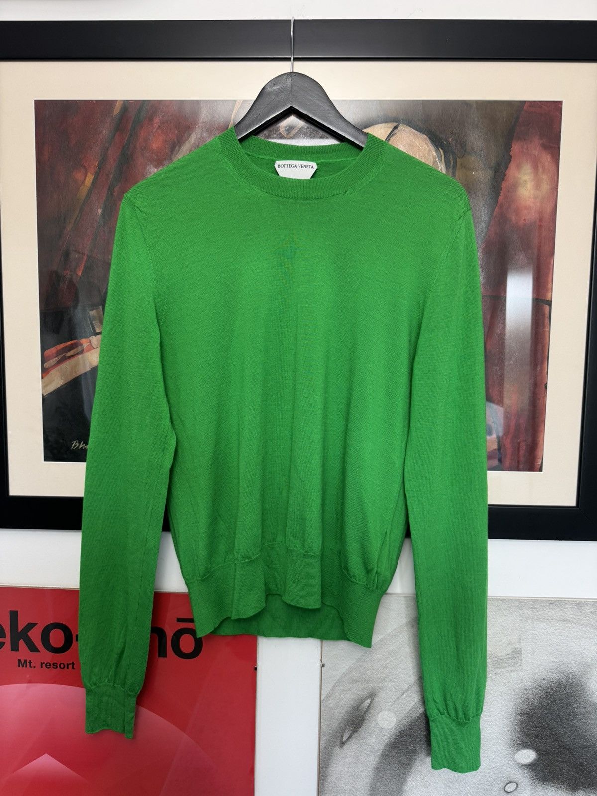 Bottega Veneta Bottega Veneta Uniform Wool Sweater Knit Green Designer Size US M / EU 48-50 / 2 - 1 Thumbnail