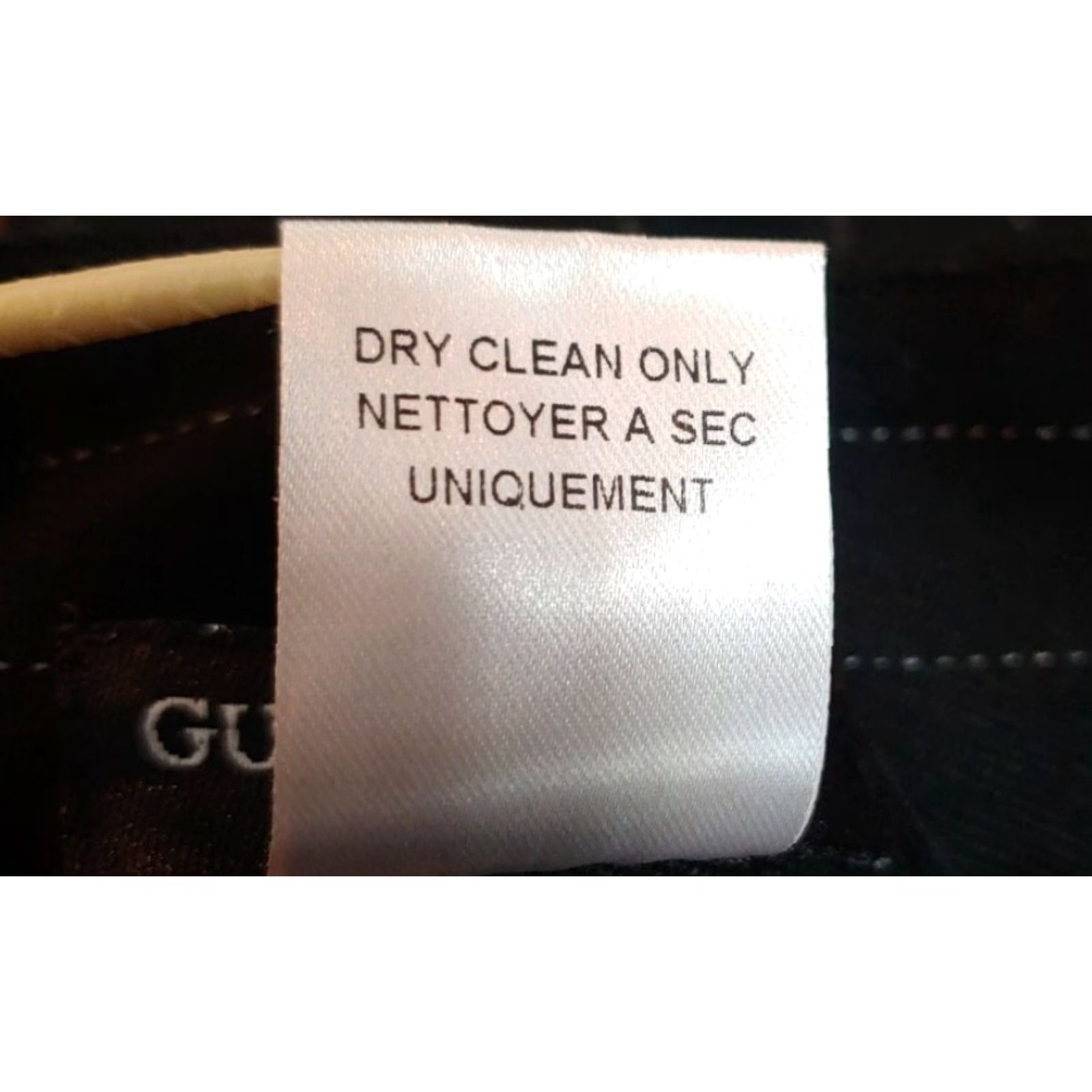 Guess VINTAGE GUESS Jeans Womens 24 Off Black Striped Bootcut Dress Pants Junior Zipup Pants Womens 24 Black Striped Bootcut Dress Pants Size 42" / US 20 - 4 Thumbnail
