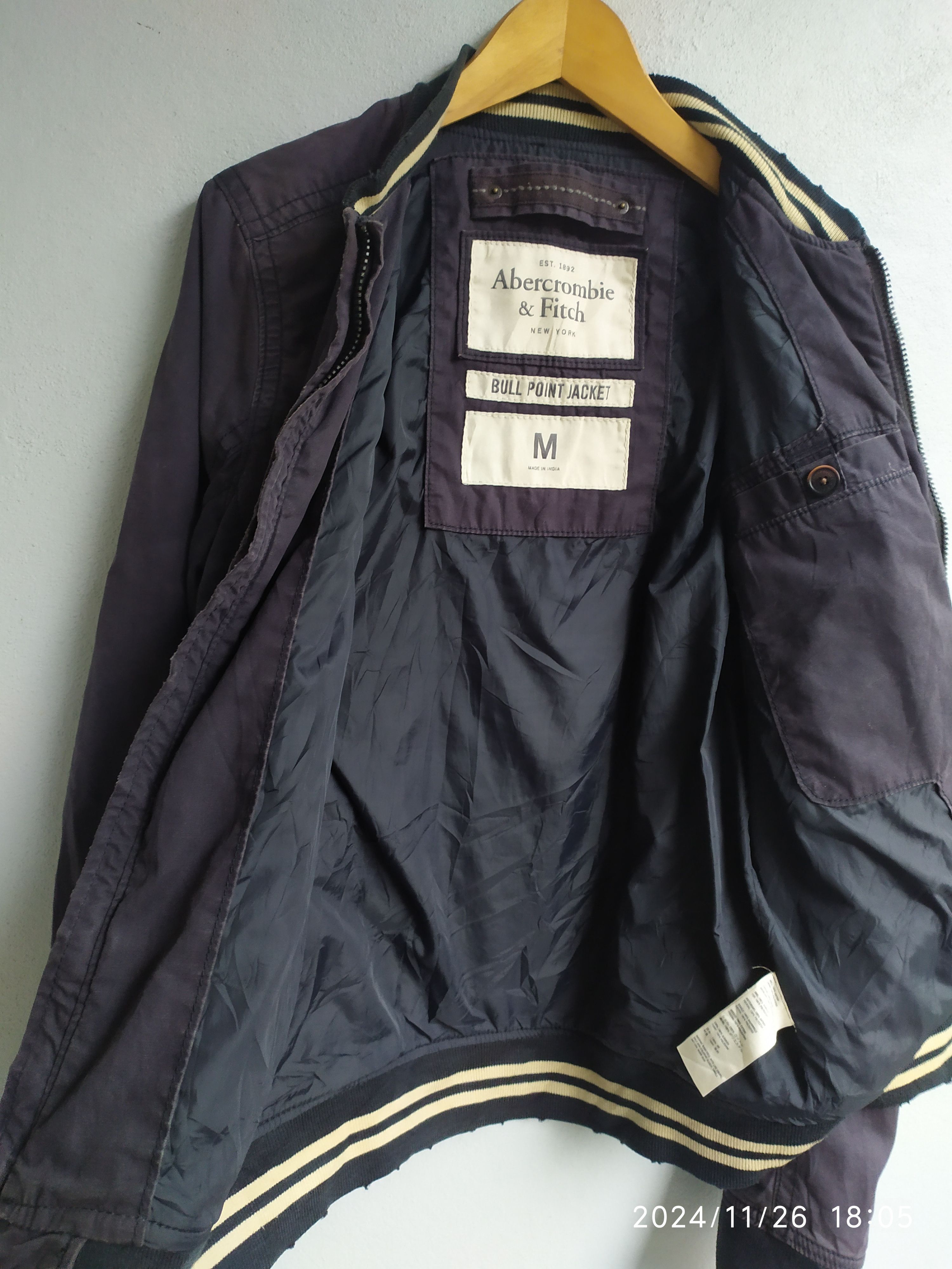 Japanese Brand Vintage Y2K Abercombie & Fitch Bull point Jacket Size US M / EU 48-50 / 2 - 8 Thumbnail