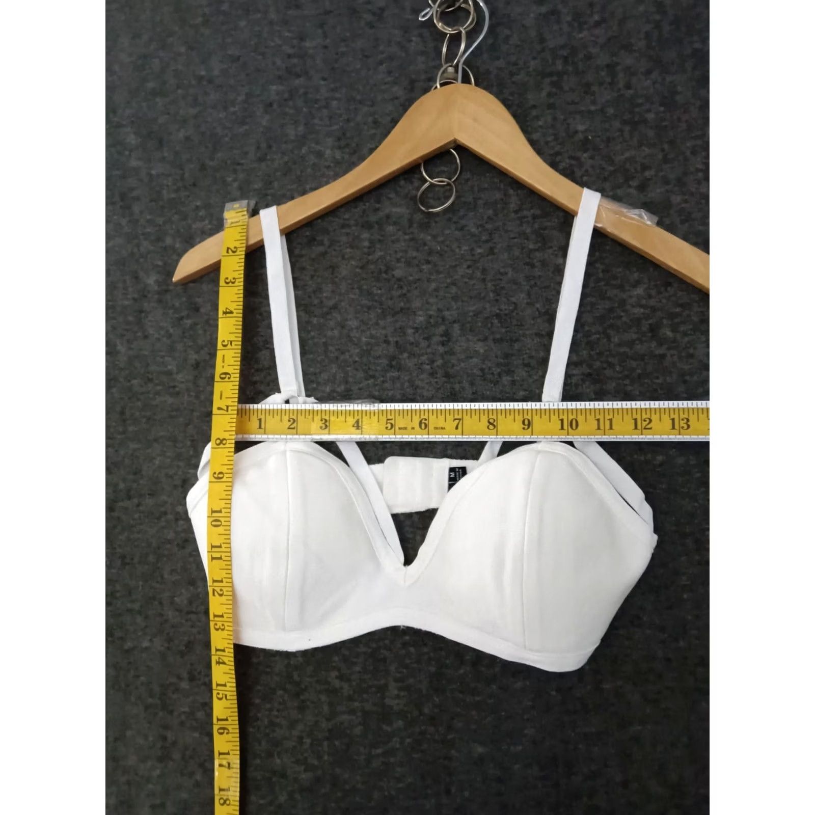 Vintage Codigo Sexy Strappy White Women's Bra M Size ONE SIZE - 4 Thumbnail