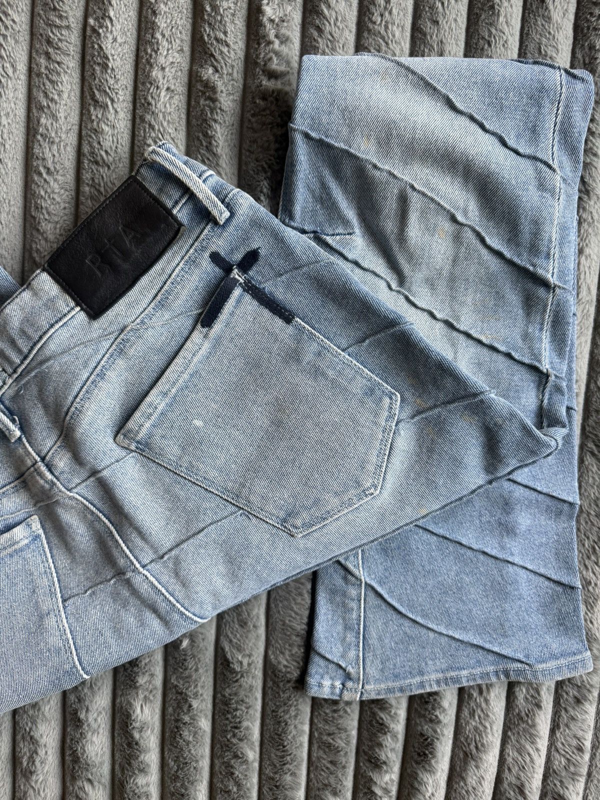 Rta RTA Denis Jeans (Diagonal Blue Spill) Size US 30 / EU 46 - 7 Thumbnail