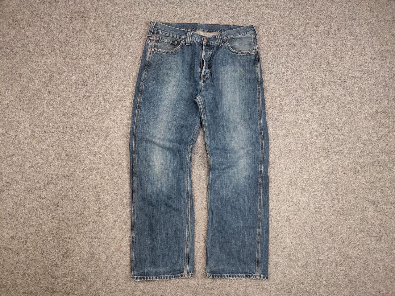 Carhartt Vintage 90's USA Carhartt Retro Distressed Faded Denim Jeans Size US 34 / EU 50 - 4 Thumbnail