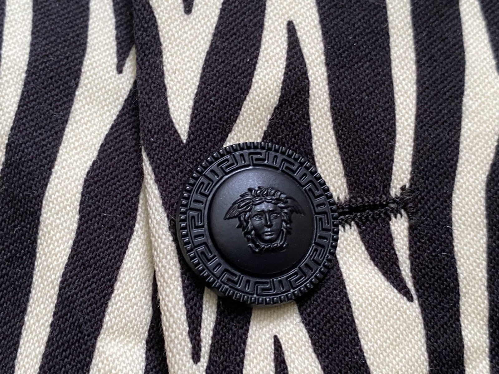 Versace Giani Versace Vintage Zebra Medusa Pure Wool Tailored Jacket Size 46S - 5 Thumbnail
