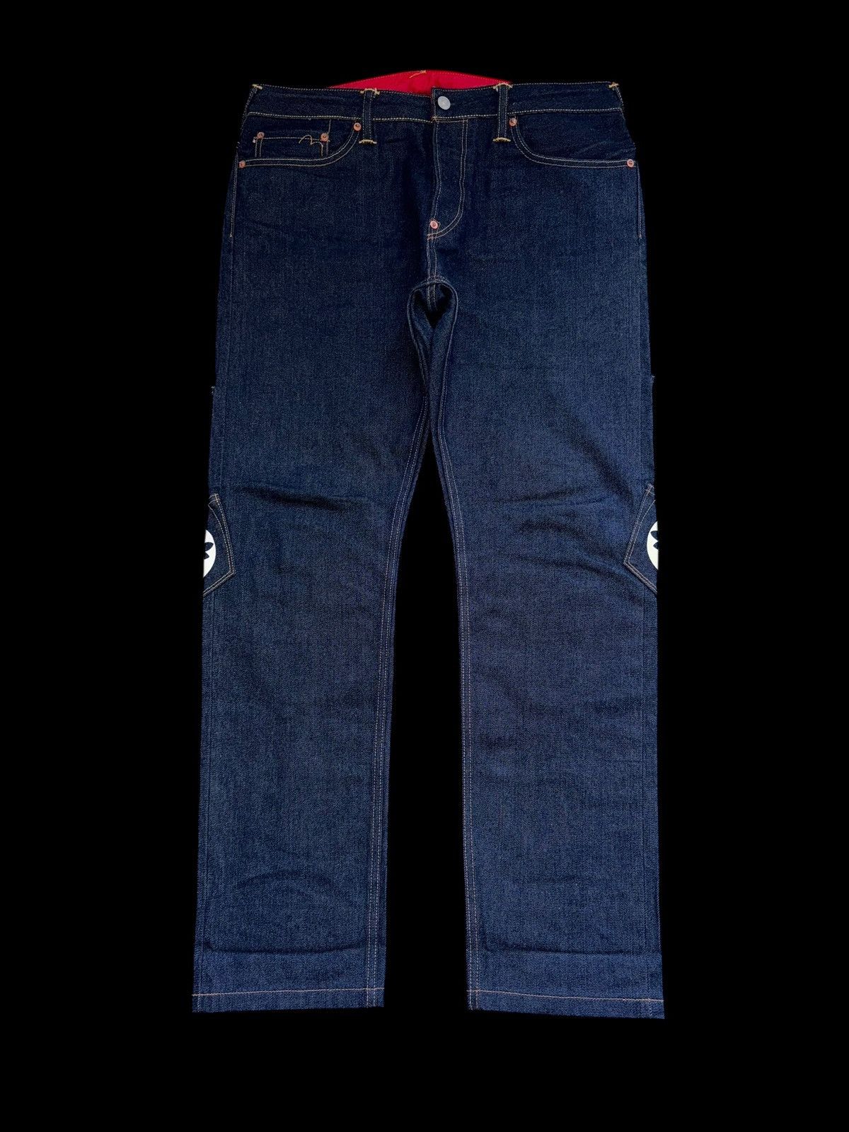 Evisu Crazy Evisu Straight Navy Selvedge Denim Jeans Multipocket Size US 34 / EU 50 - 11 Thumbnail