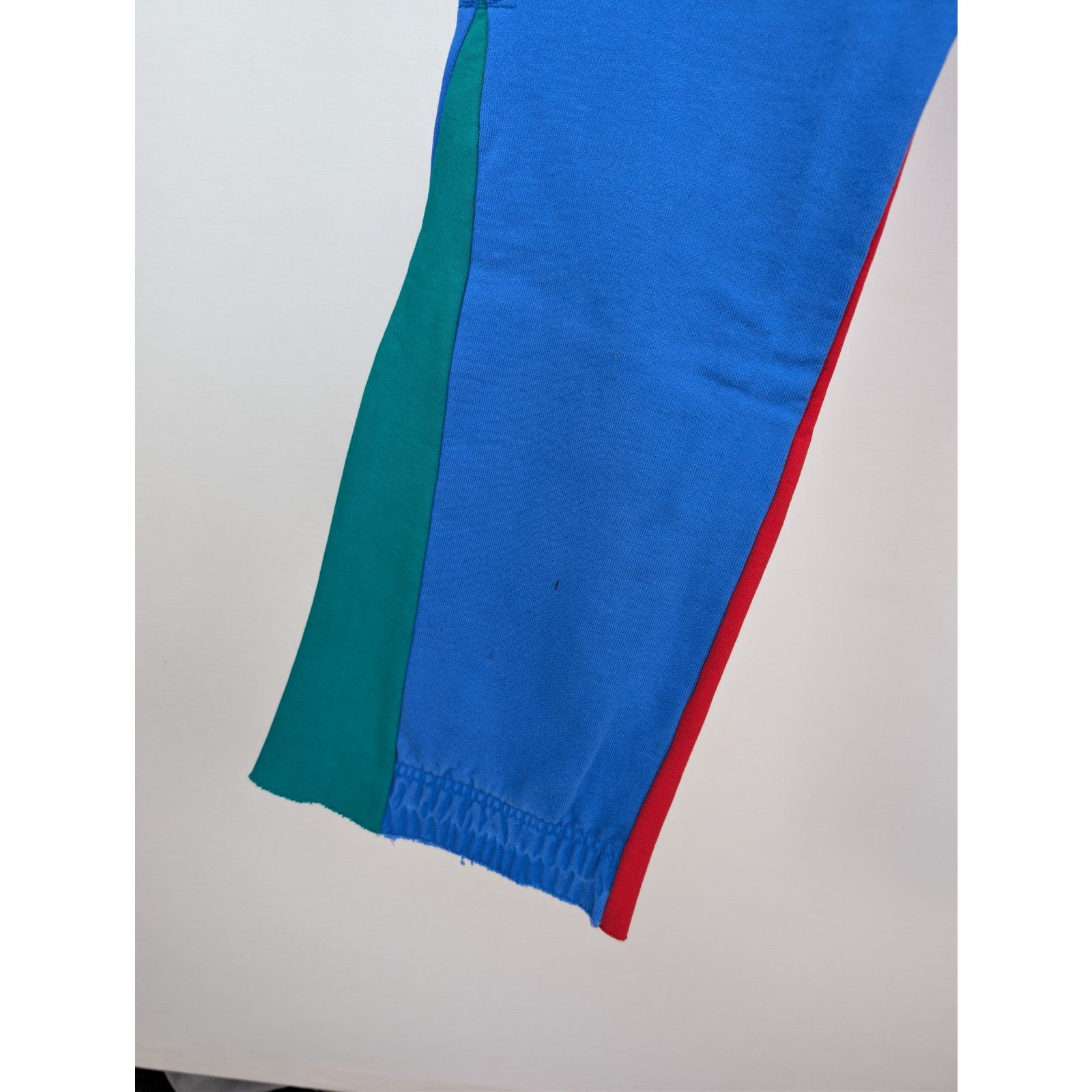 Gallery Dept. o1rshd1 Flared Denim-Panelled Logo-Print Sweatpants in Blue Size US 34 / EU 50 - 17 Thumbnail