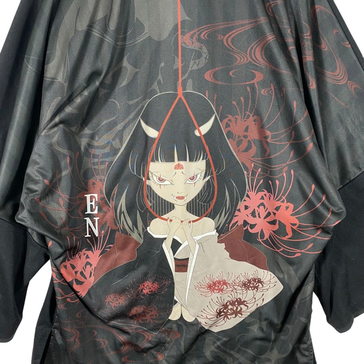 Japanese Brand Miyabi EN Cardigan Japanese Pattern Unique Kimono Haori Size US M / EU 48-50 / 2 - 15 Thumbnail