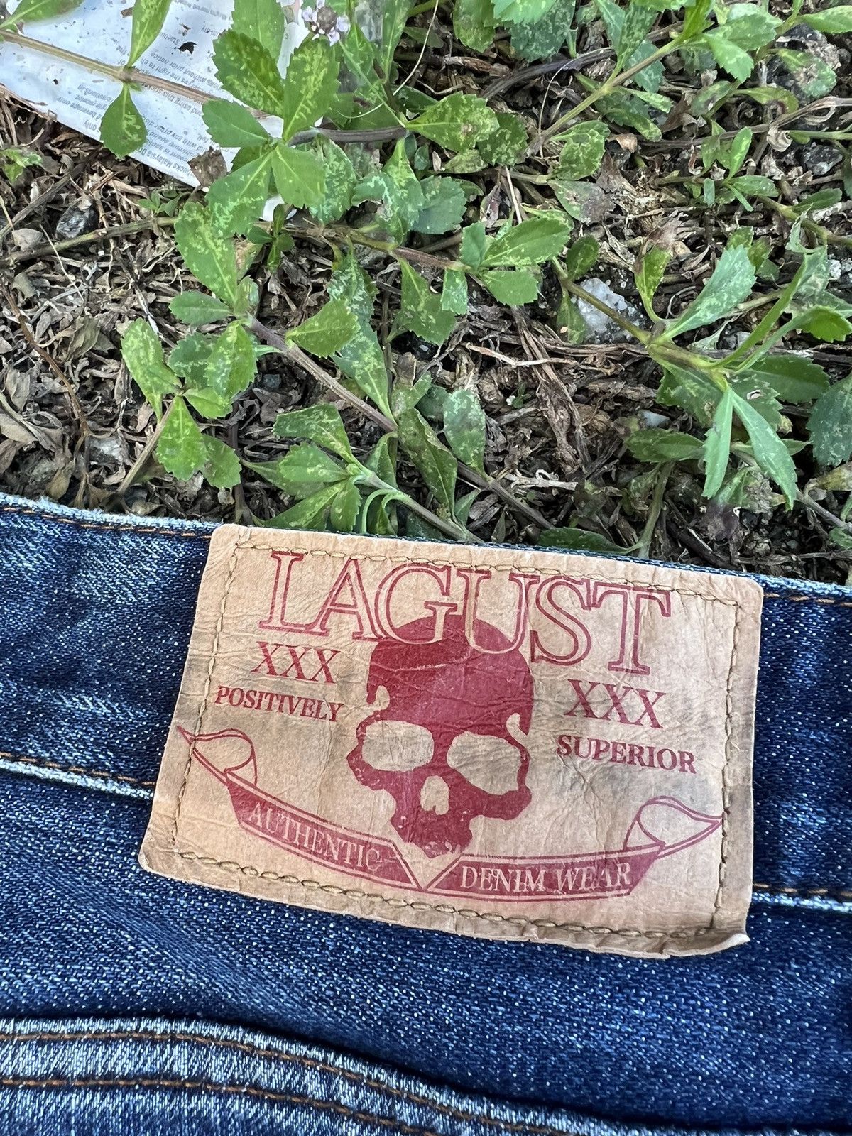 Japanese Brand VTG LAGUST DISTRESSED SELVEDGE JEANS VERY RARE Size US 30 / EU 46 - 19 Thumbnail