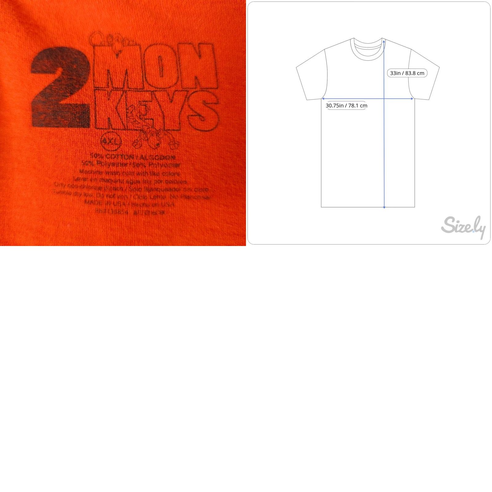 Vintage Im On That Next Level T Shirt Mens 4XL Orange 2 Monkeys Made In USA Shirt Mens 4XL Orange Shirts 2 Monkeys USA Size US XXL / EU 58 / 5 - 8 Thumbnail