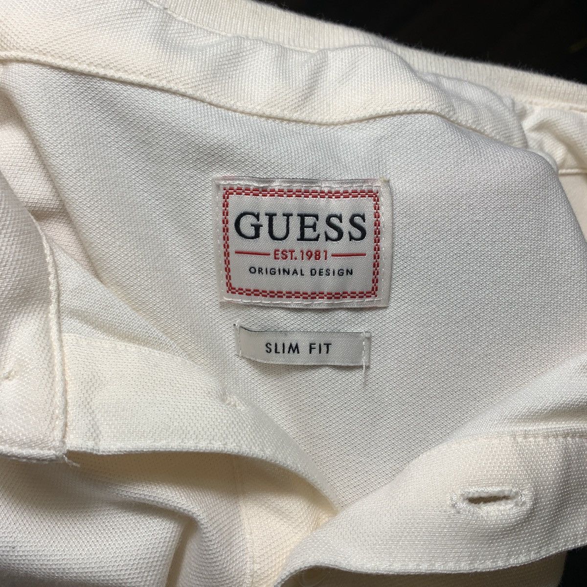 Guess Guess off white colored polo Size US S / EU 44-46 / 1 - 2 Thumbnail