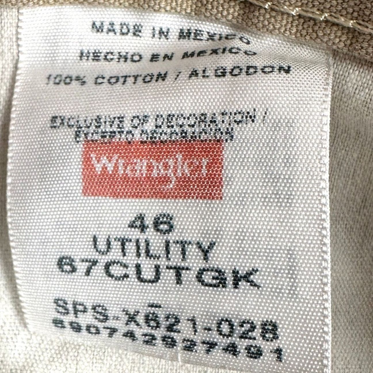 Wrangler Wrangler Mens Carpenter Shorts 46 Tan Utility Flat Front Pockets Size US 30 / EU 46 - 4 Thumbnail