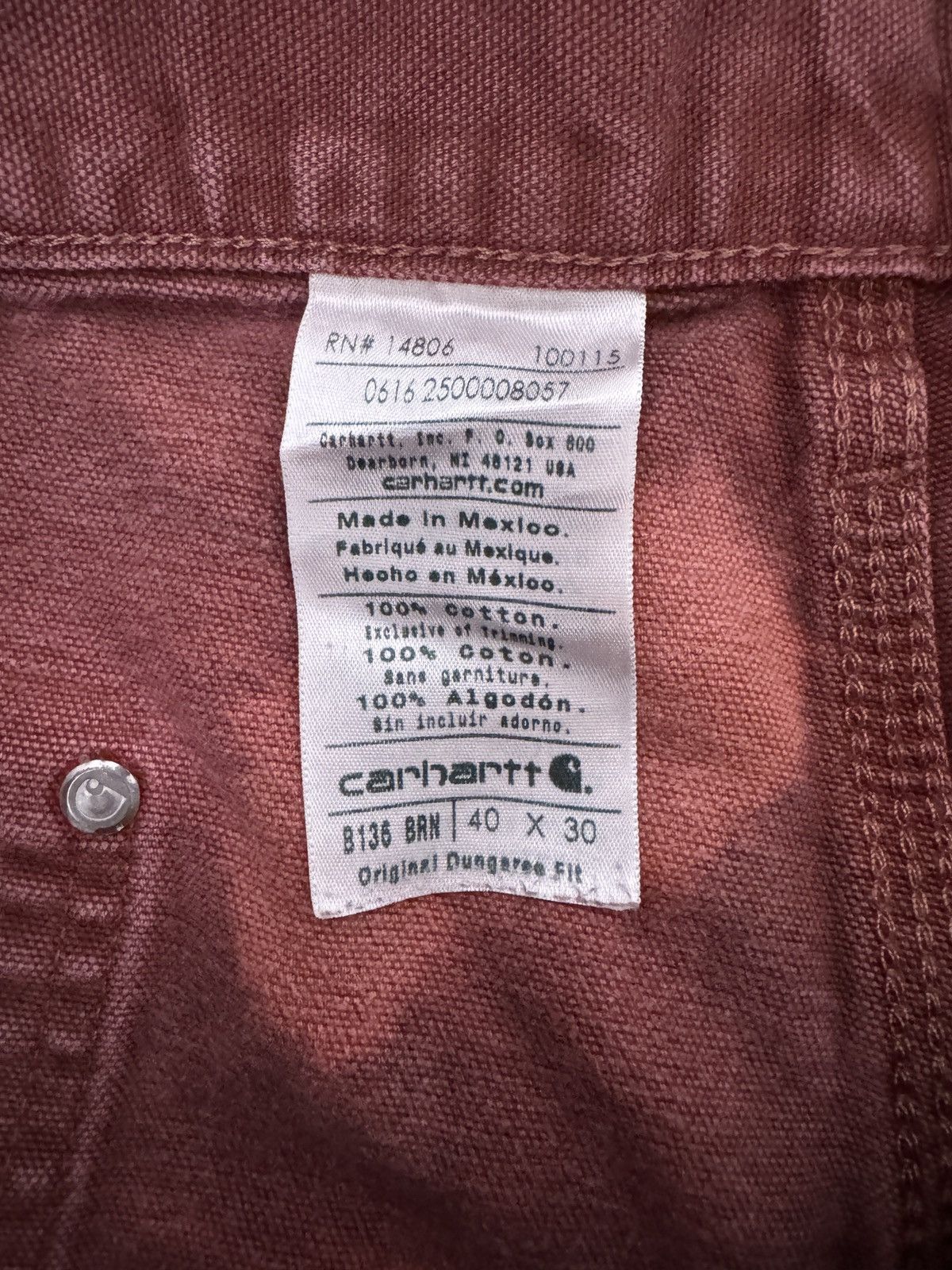 Carhartt rare custom vintage carhartt double knees Size US 36 / EU 52 - 2 Thumbnail