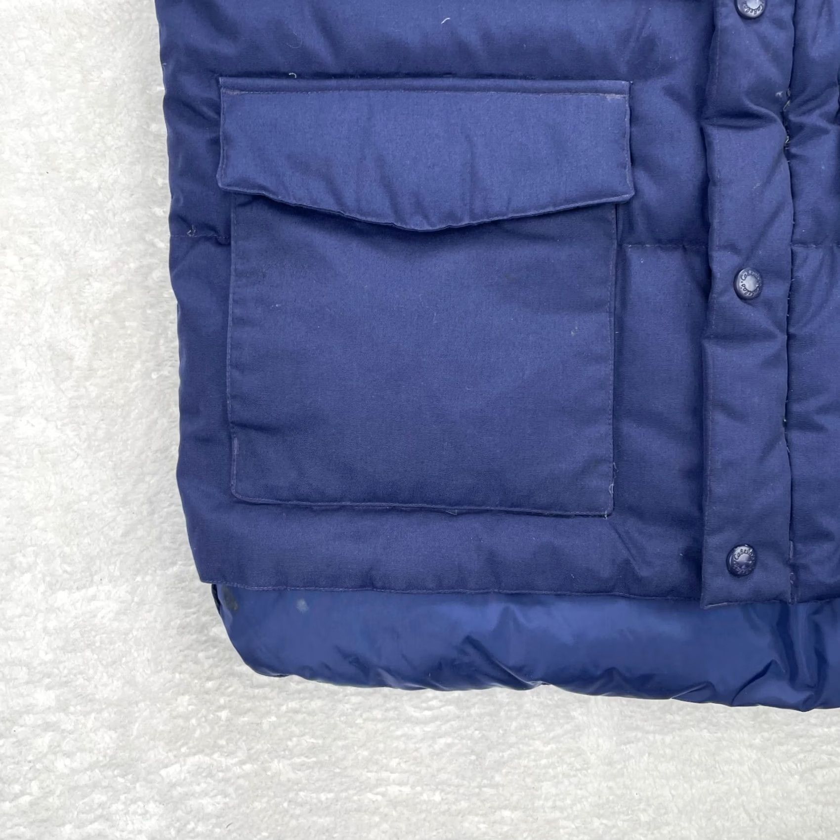 Vintage VTG Cabela's Vest Mens Medium Blue Goose Down Puffer Parka Mock Snap Hiking Size M Size US M / EU 48-50 / 2 - 3 Thumbnail