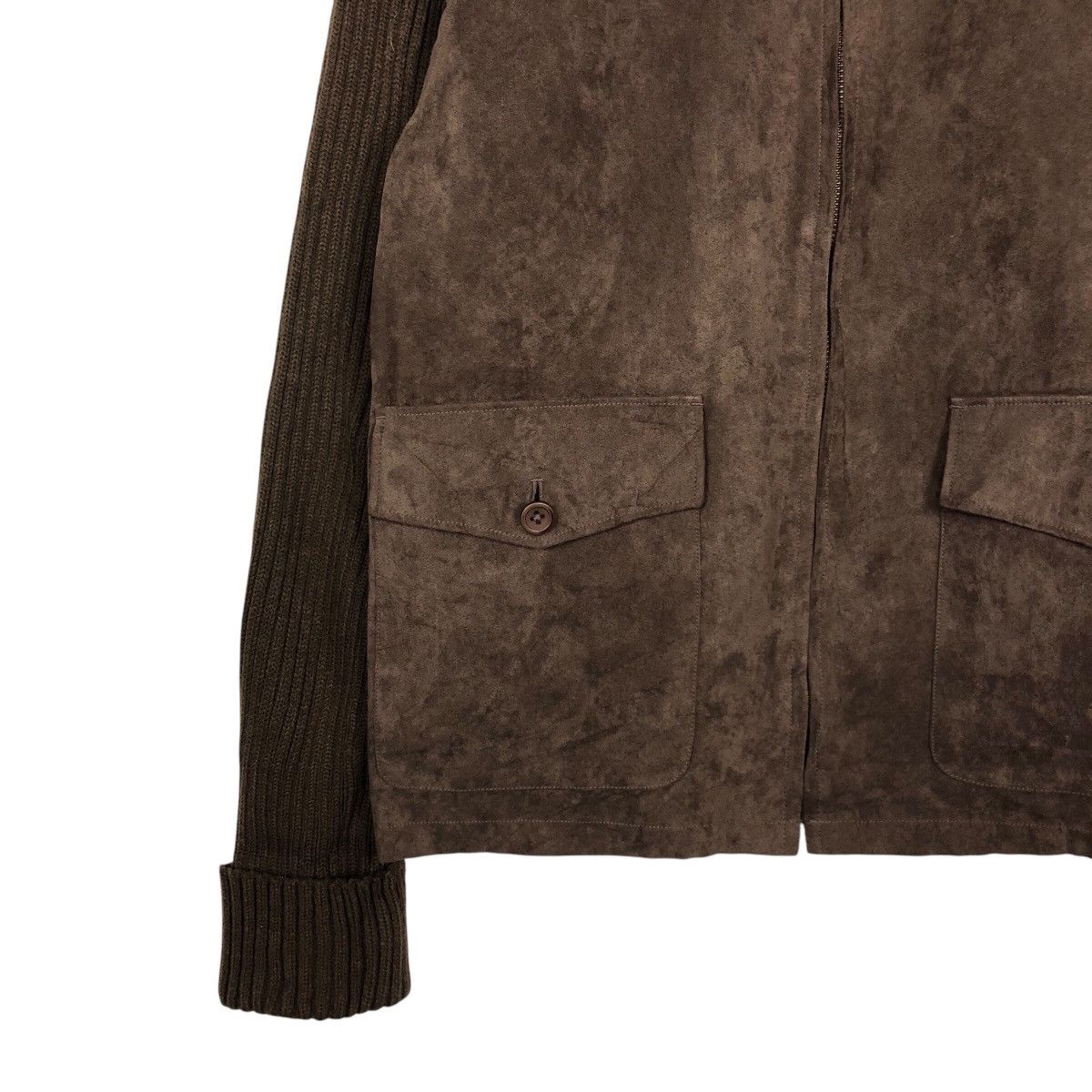 Japanese Brand 📌Vintage Cropped Biker Suede Leather Jacket Blanket Westwin Size US L / EU 52-54 / 3 - 4 Thumbnail