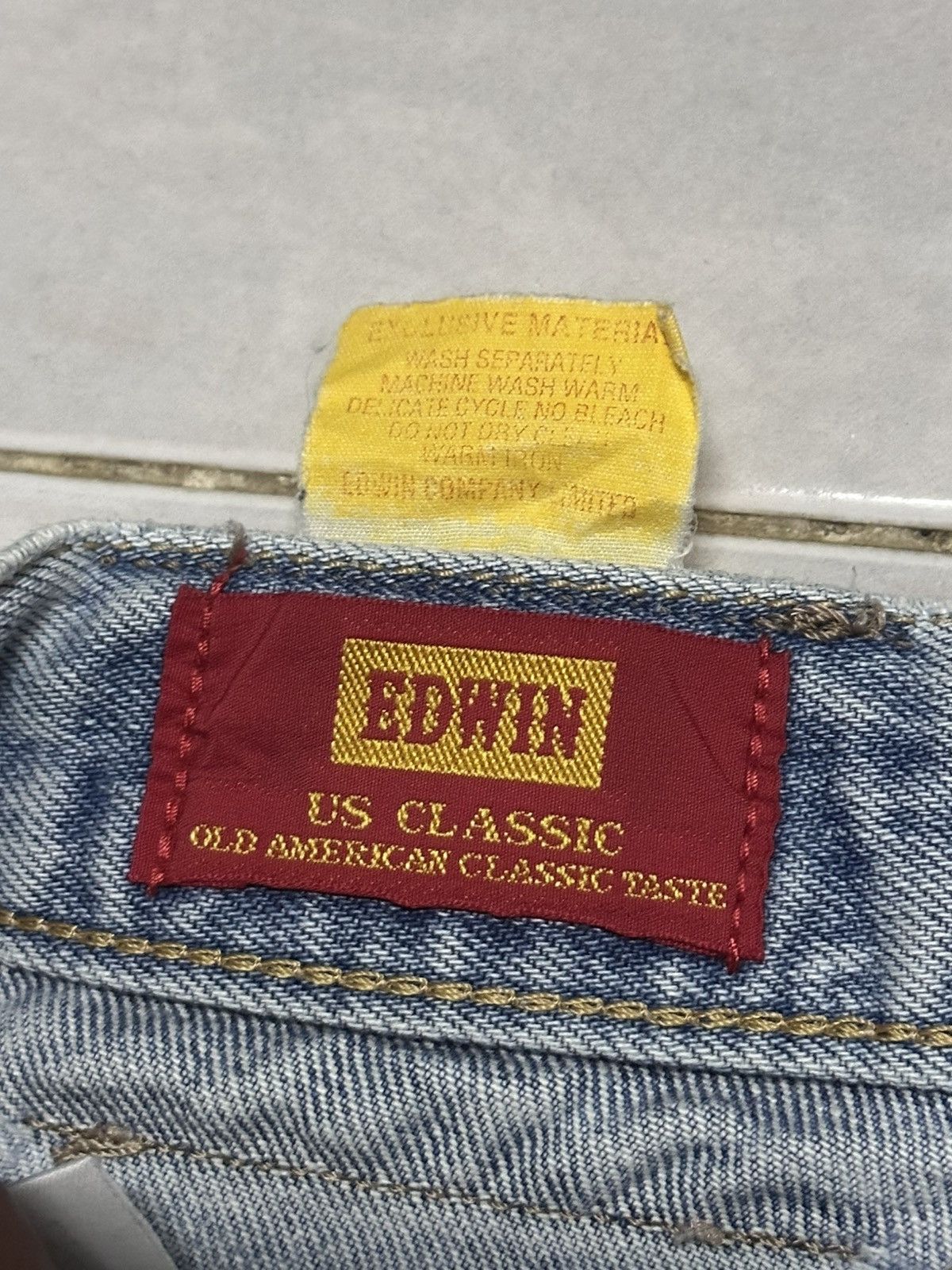 Edwin Edwin Vintage Us Classic Baggy Loose Style With BlueWash Size US 31 - 8 Thumbnail