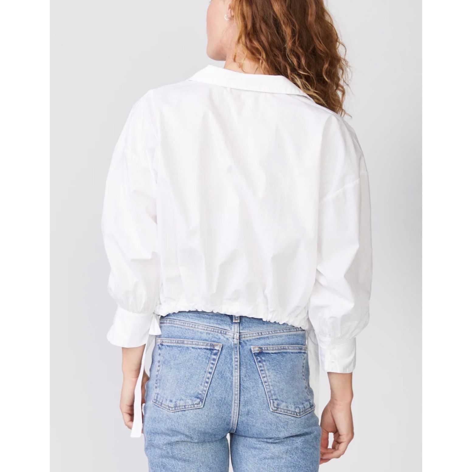 Other STATESIDE Structured Poplin Tie Hem Shirt in White S Size S / US 4 / IT 40 - 6 Thumbnail