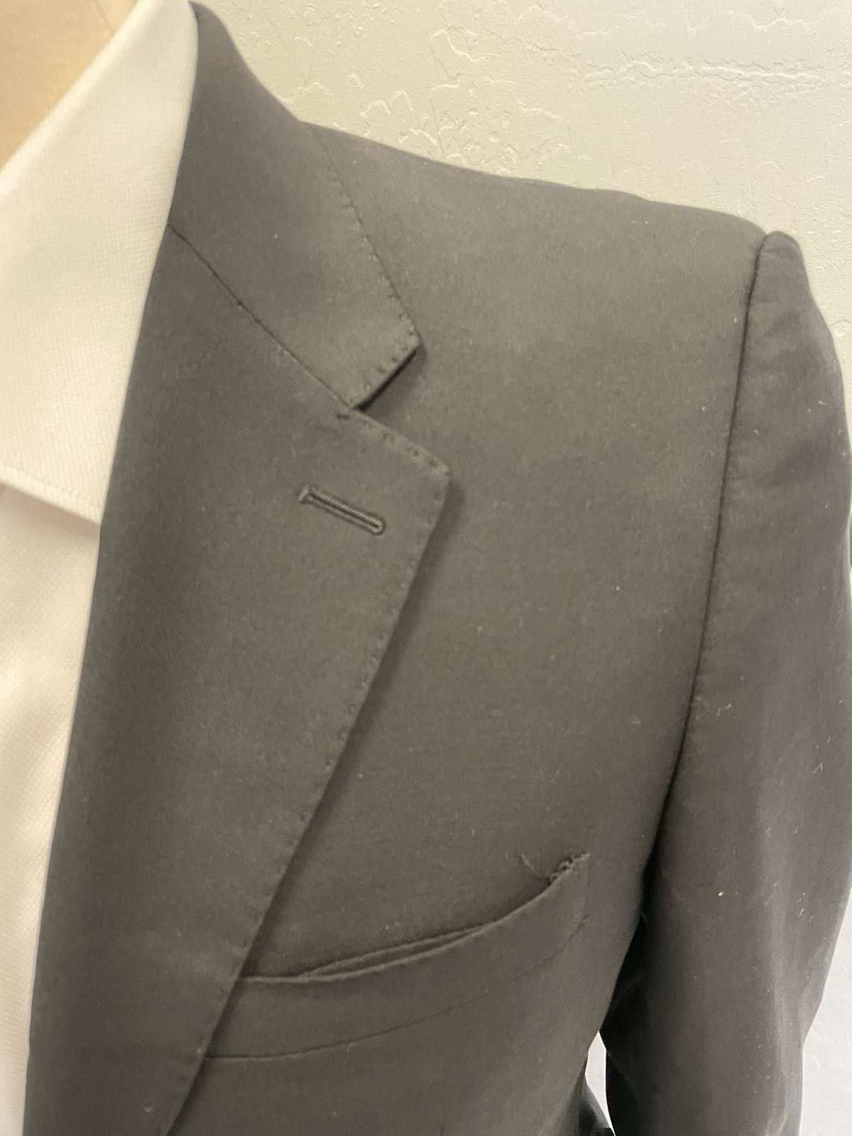 Burberry Slim Tailored Wool Suit Jacket Size 38R - 3 Thumbnail