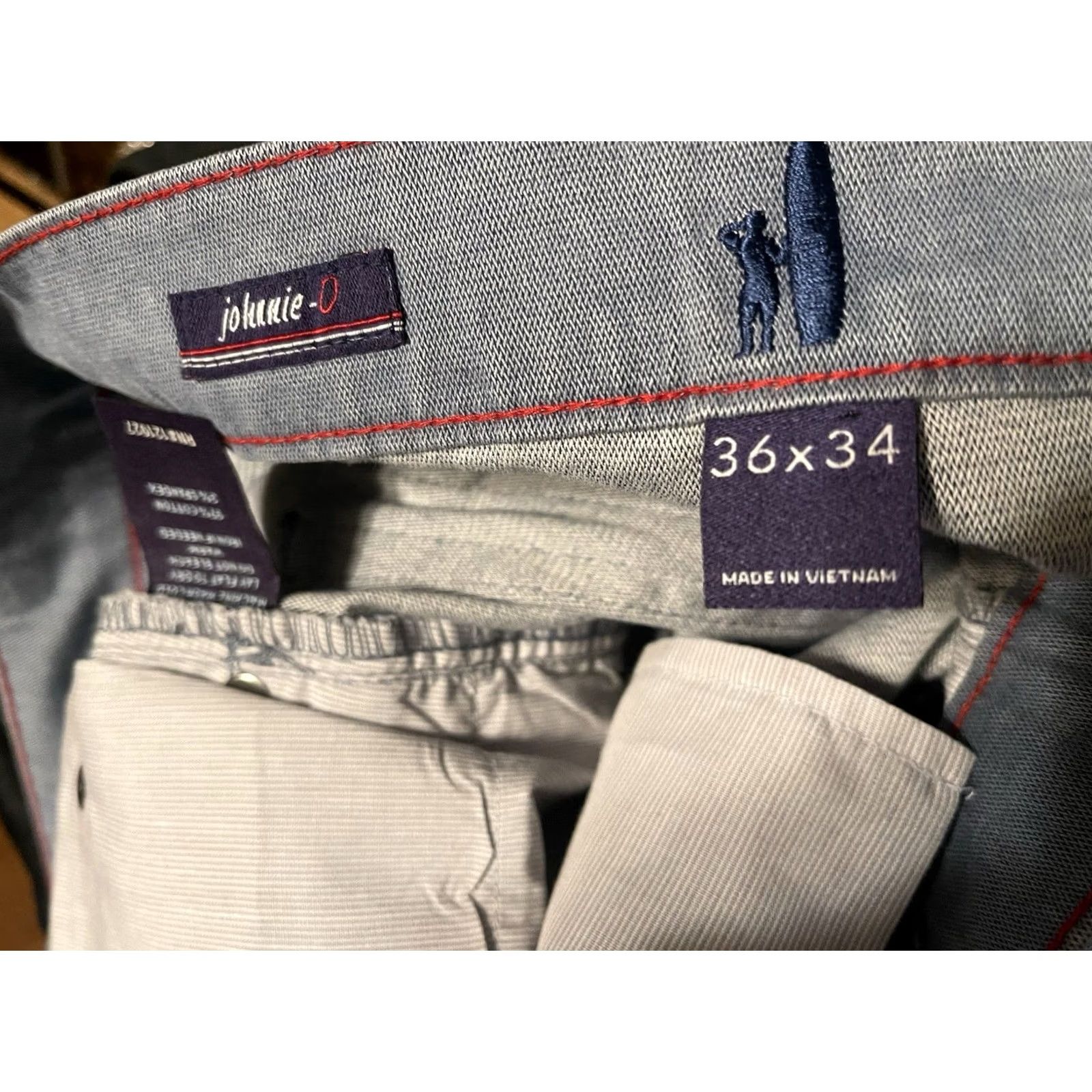 johnnie-O VINTAGE Johnnie-O Carmel Sateen 5-Pocket Pants Blue Chambray Chinos Men's 36x34 Size US 36 / EU 52 - 5 Thumbnail