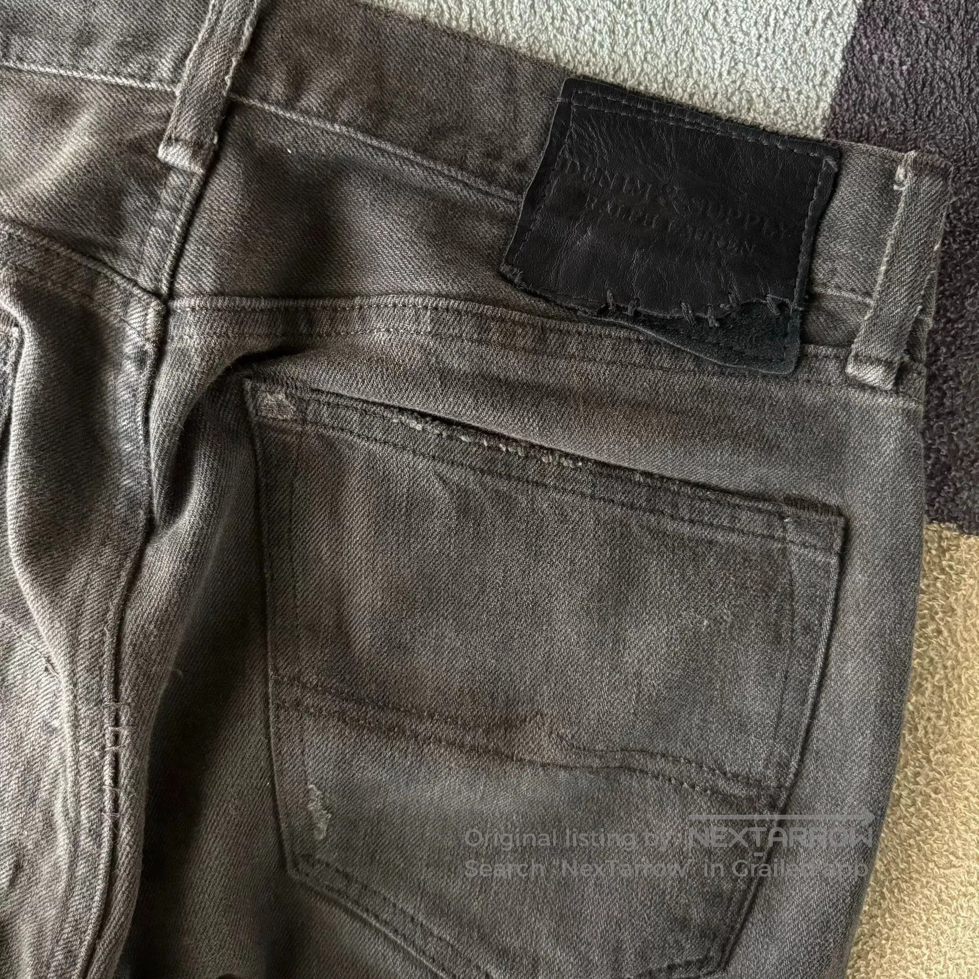 Denim & Supply Ralph Lauren Ralph Lauren Denim Supply Charcoal Patched Jeans. Size US 30 / EU 46 - 8 Thumbnail
