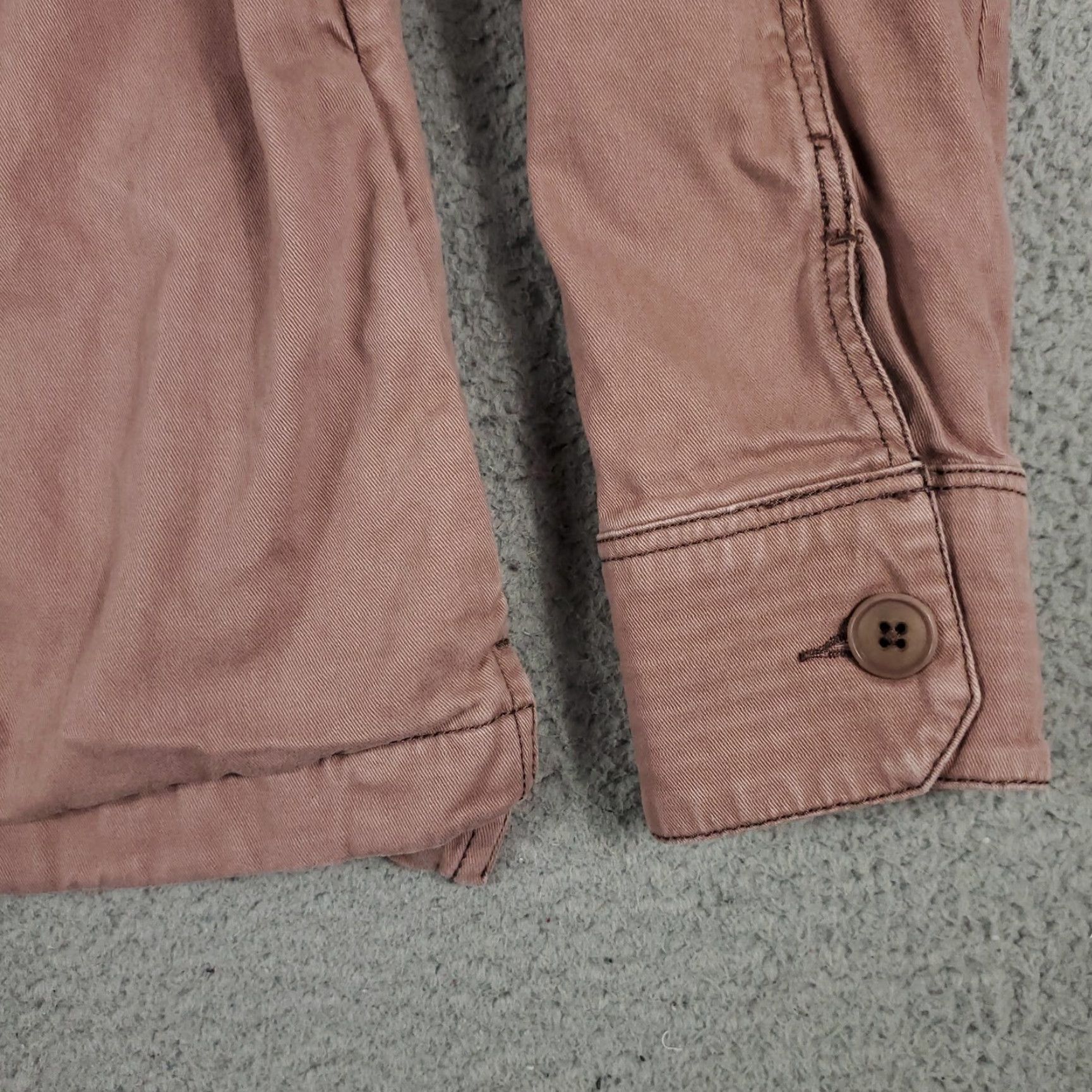 Abercrombie & Fitch Abercrombie & Fitch Women's Beige Cotton Heavy Button-Up Jacket M Fall Winter Casual Office Size M / US 6-8 / IT 42-44 - 4 Thumbnail