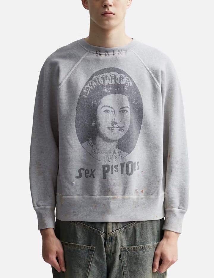 Saint Michael o1mle0326 Pistols Sweatshirt in Gray Size US M / EU 48-50 / 2 - 2 Thumbnail