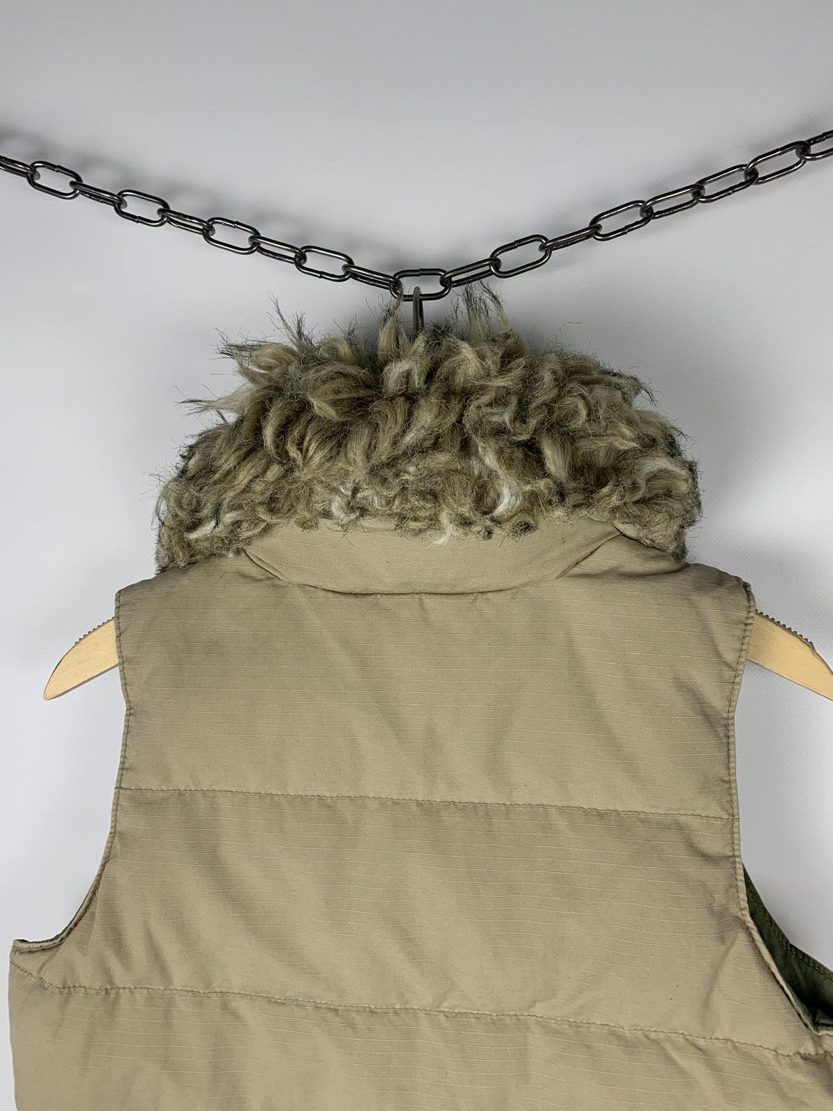 Denim & Supply Ralph Lauren Vintage Y2K Denim Supply Ralph Lauren Puffer Vest Faux Fur Size M / US 6-8 / IT 42-44 - 14 Thumbnail