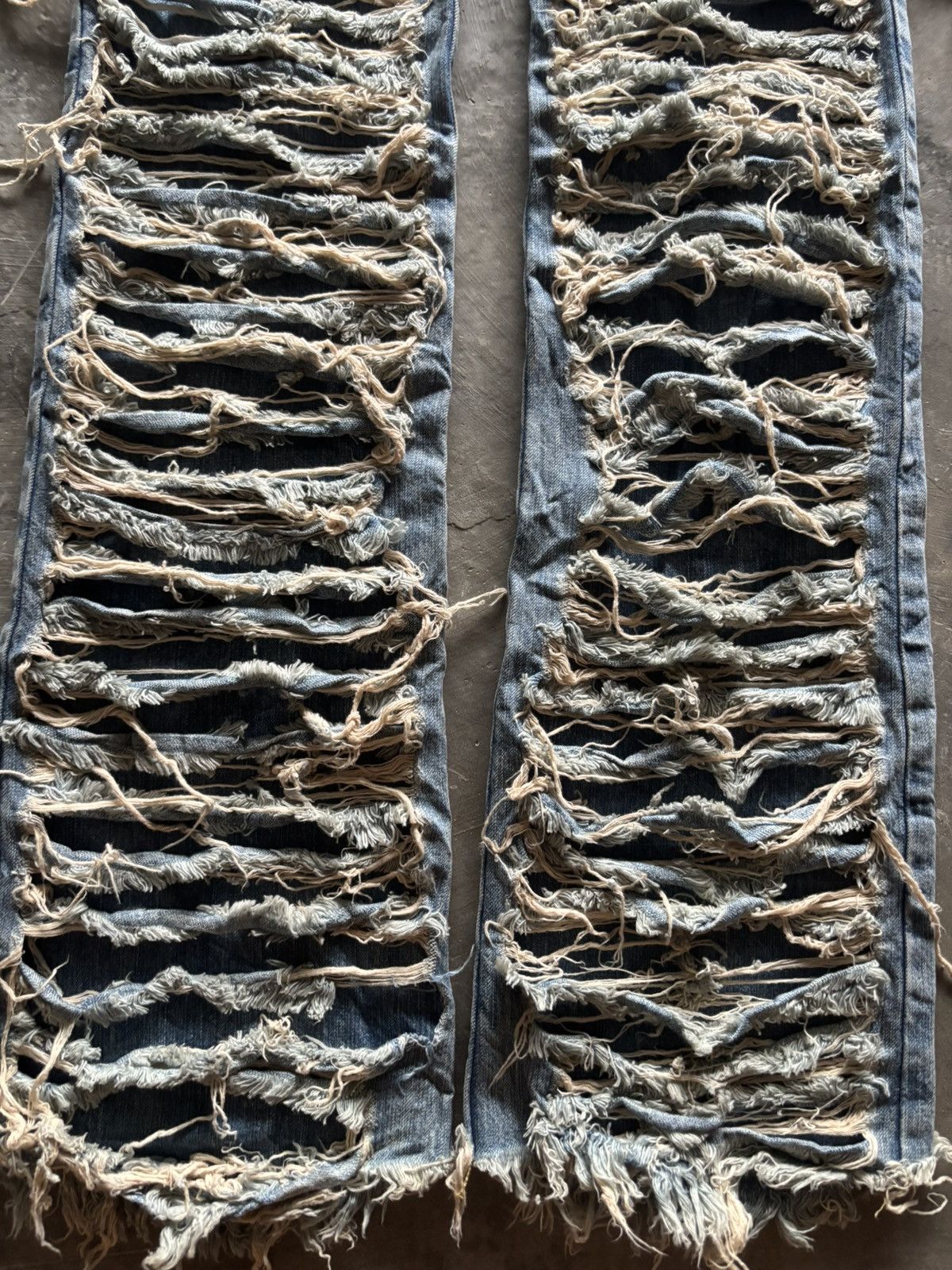 Japanese Brand HAN AHN SOON skinny slim flare distressed japanese punk vkei Size US 26 / EU 42 - 11 Thumbnail
