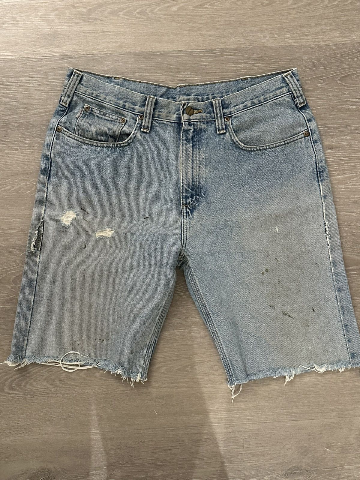 Carhartt Vintage Carhartt Distressed Shorts Size US 36 / EU 52 - 1 Thumbnail
