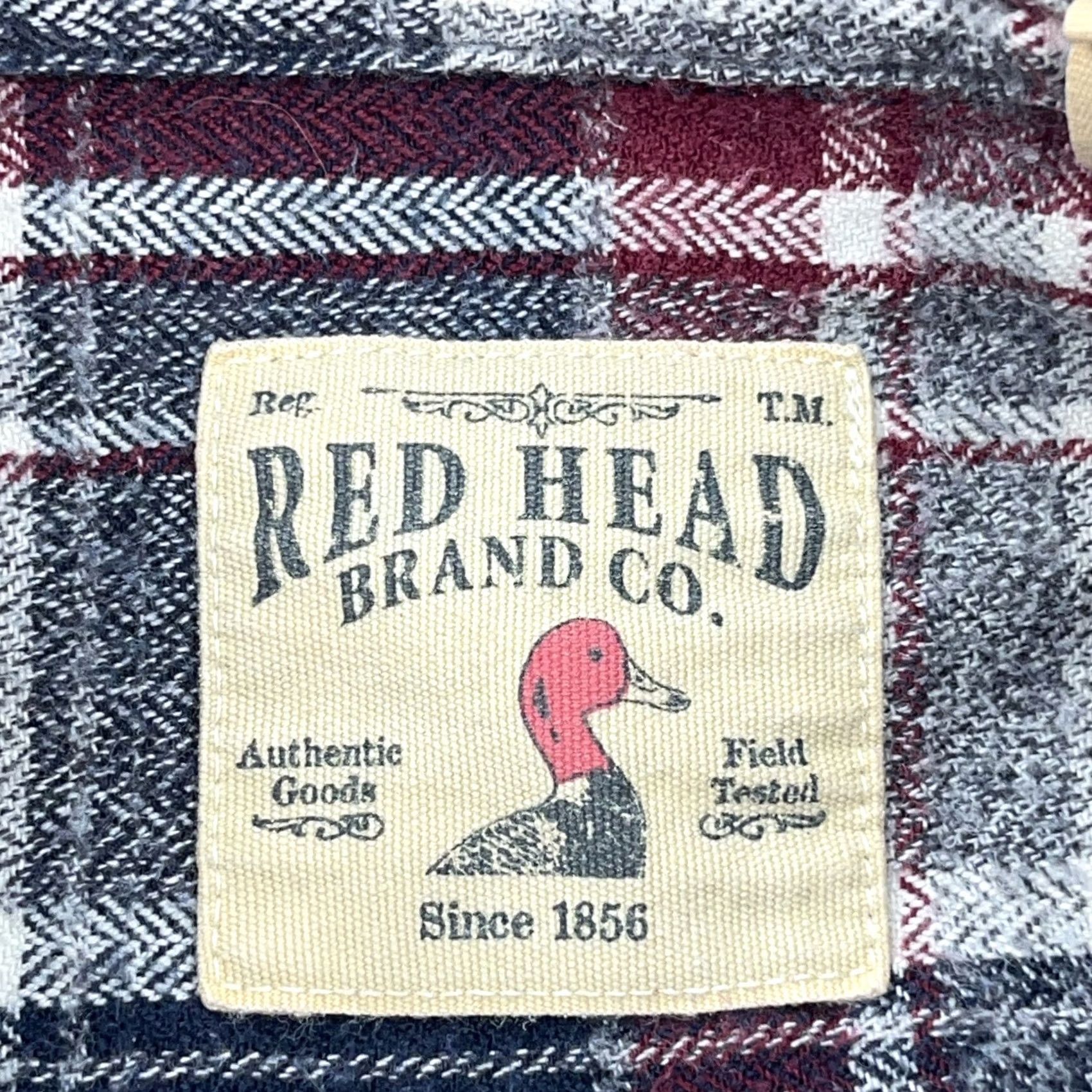 Vintage RedHead Flannel Shirt Large Tall Blue Red Plaid Button Up Camp Outdoors Men Size US L / EU 52-54 / 3 - 6 Thumbnail