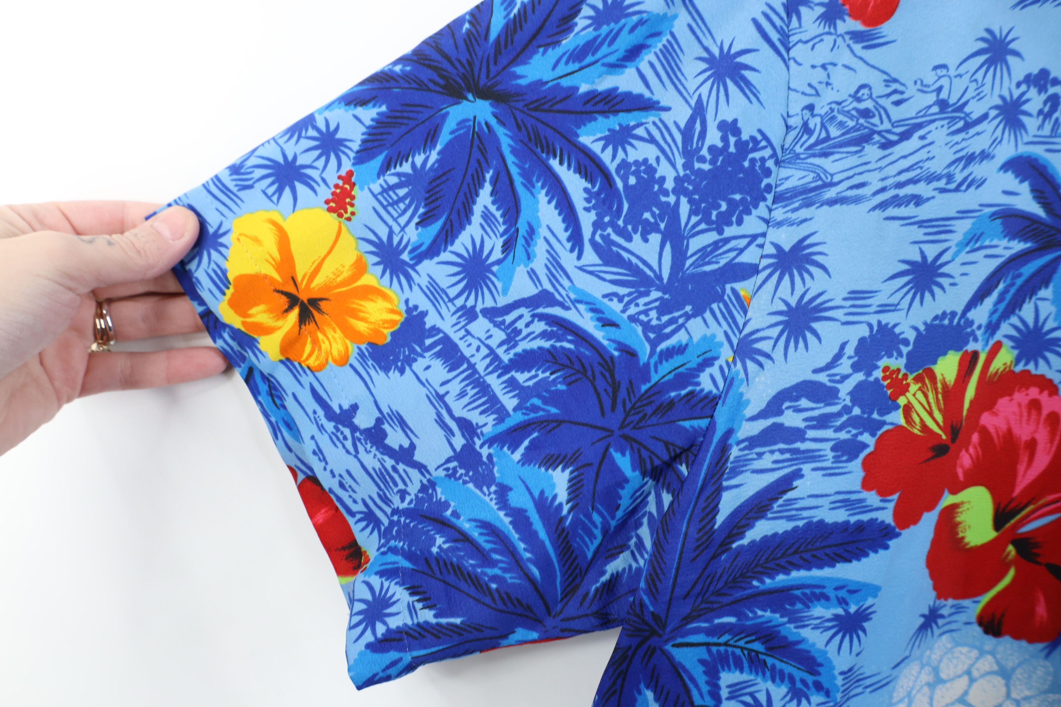 Vintage Vintage 70s Pineapple Collar Hawaiian Button Shirt USA Size US XL / EU 56 / 4 - 10 Thumbnail