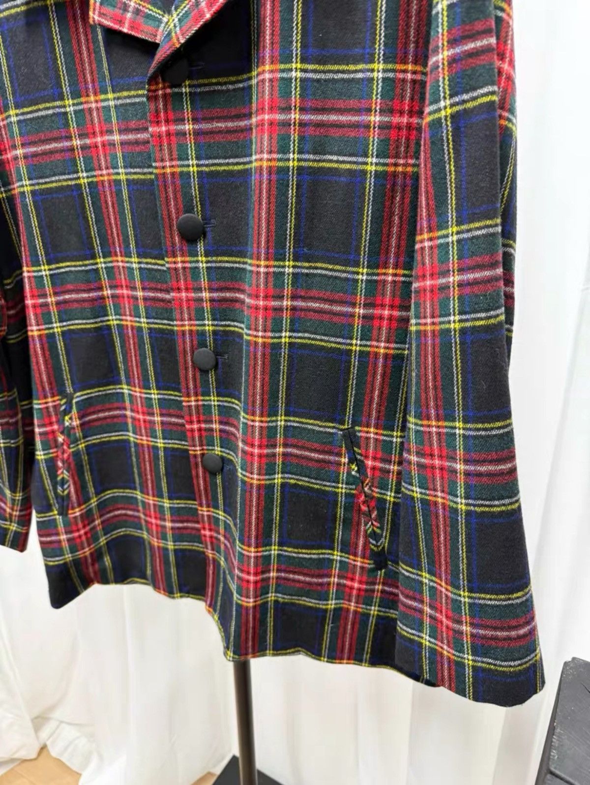 Yohji Yamamoto 90s Yohji Yamamoto plaid blazer Size 46R - 3 Thumbnail