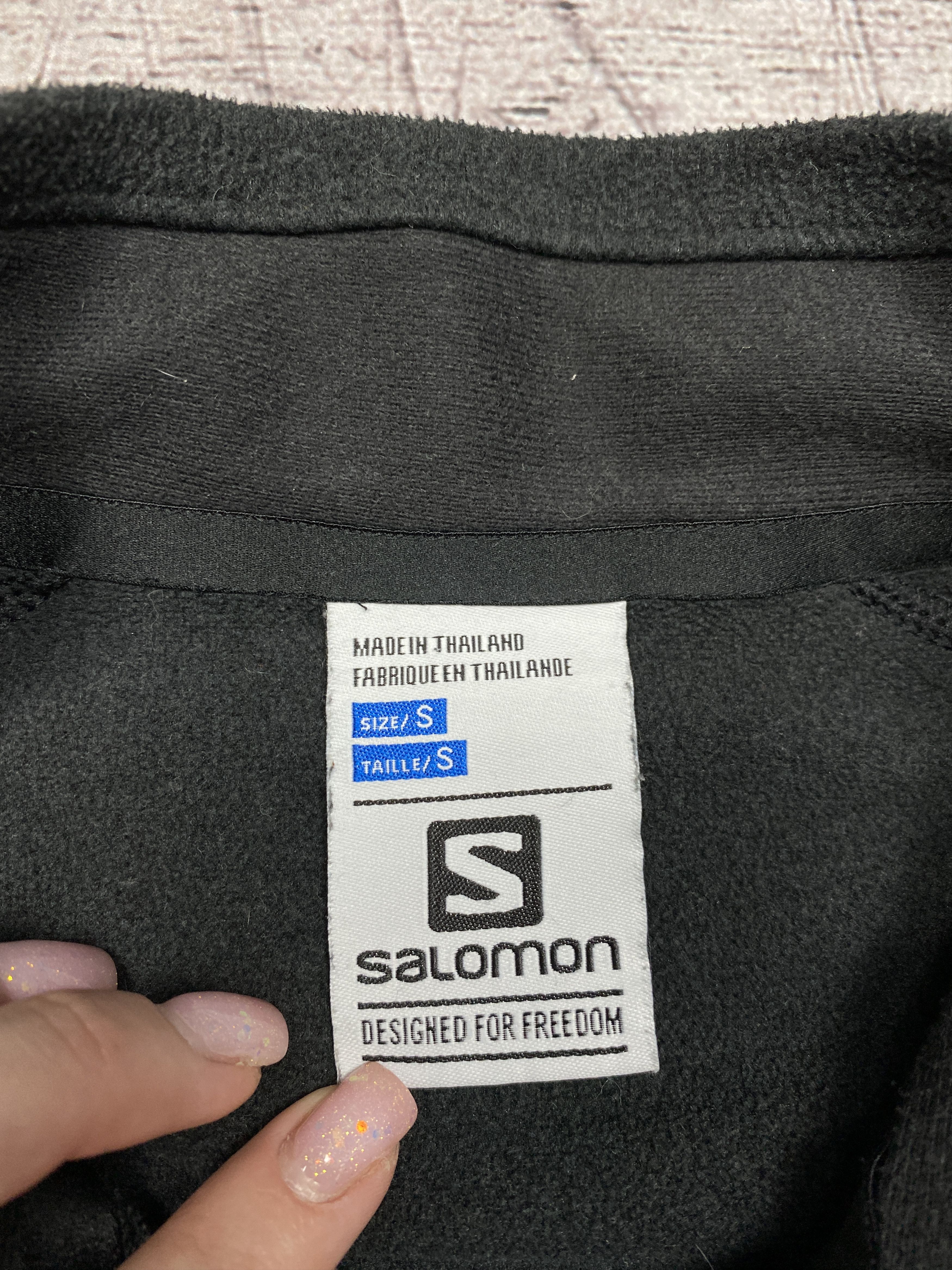 Salomon × Vintage Salomon Vintage Mens Outdoor Full Zip Fleece Jacket Size US S / EU 44-46 / 1 - 6 Thumbnail