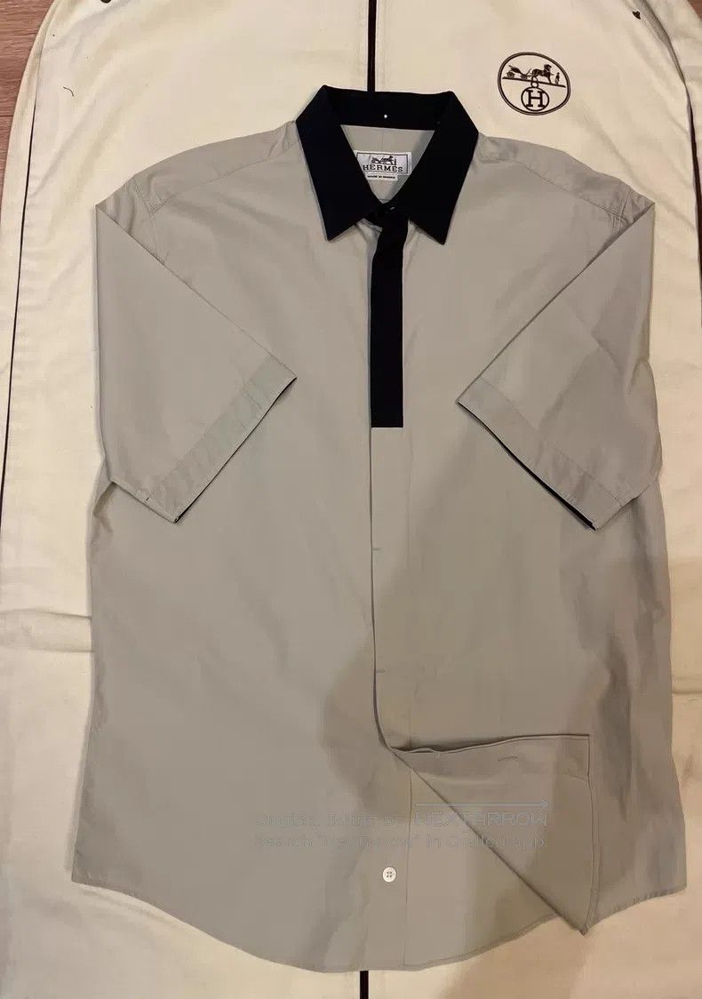 Hermes Hermes size 38 Patchwork short-sleeve shirt Size US XXS / EU 40 - 3 Thumbnail
