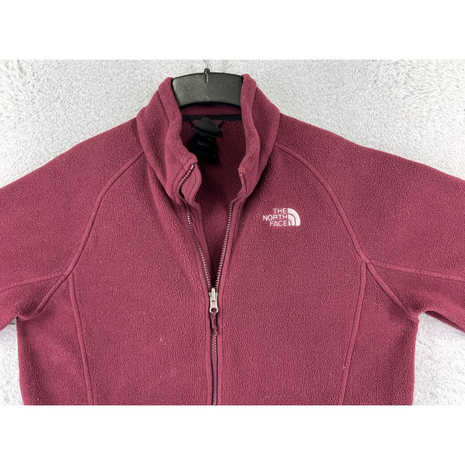 The North Face The North Face Jacket Women XL Red Full Zip Polyester Fleece Mock Neck Modern Casual, Travel, Workwear Mens? Women? Size XL / US 12-14 / IT 48-50 - 4 Thumbnail