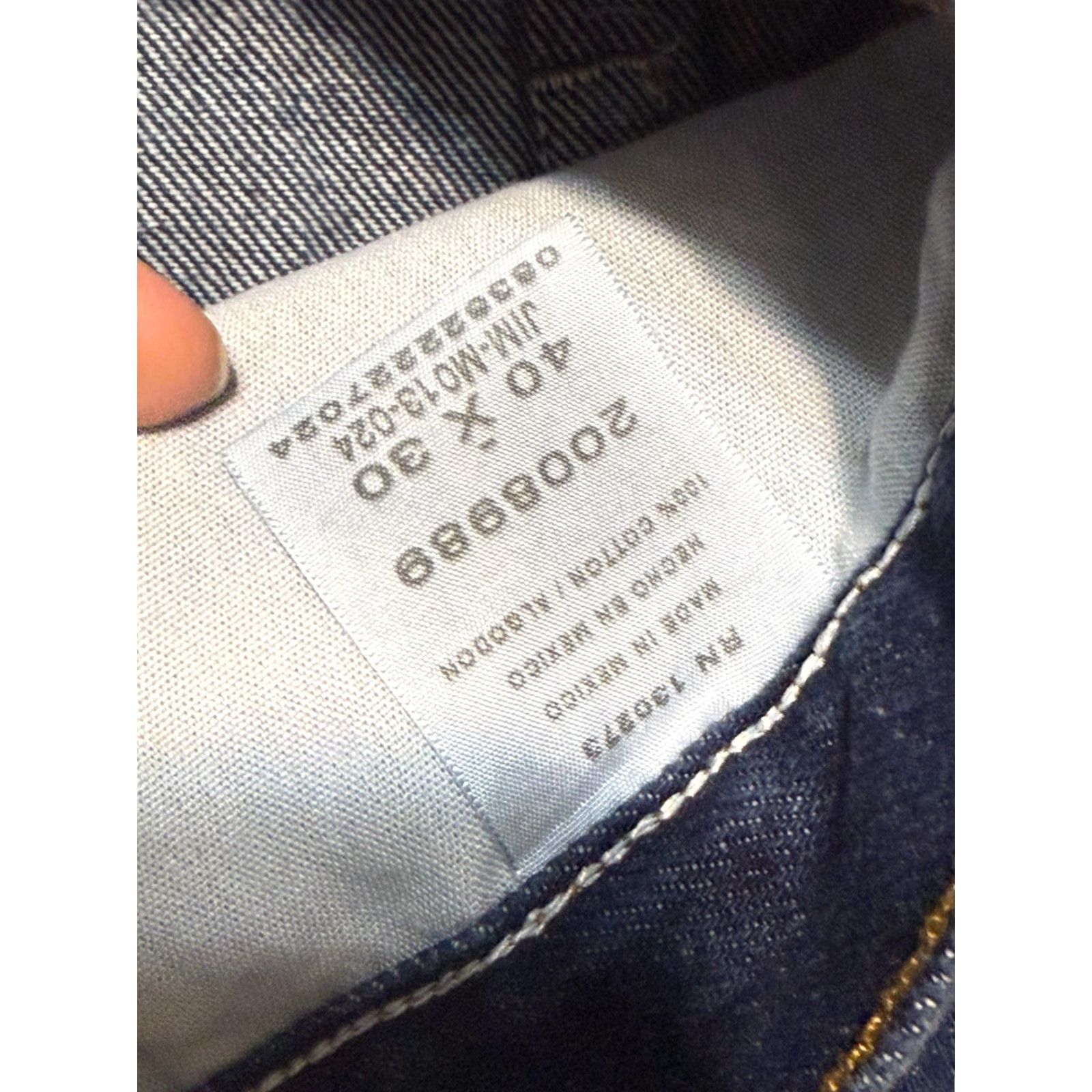 Lee Lee Jeans Men 40x30 Blue Denim Straight Mid Rise Regular Fit Jeans Size US 40 / EU 56 - 5 Thumbnail
