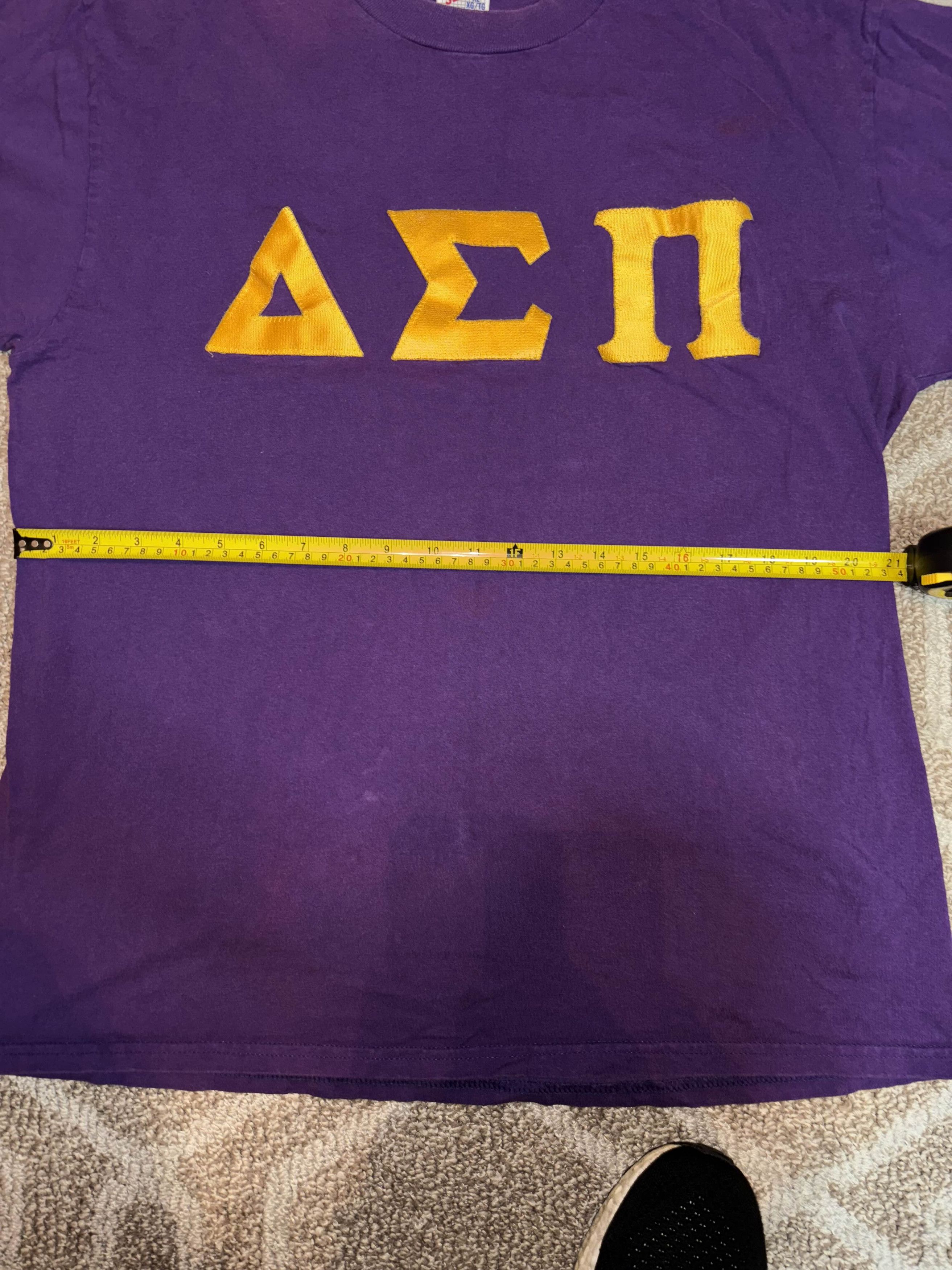 Vintage Vintage 90s Delta Sigma Pi Frat Shirt Size US XL / EU 56 / 4 - 5 Thumbnail