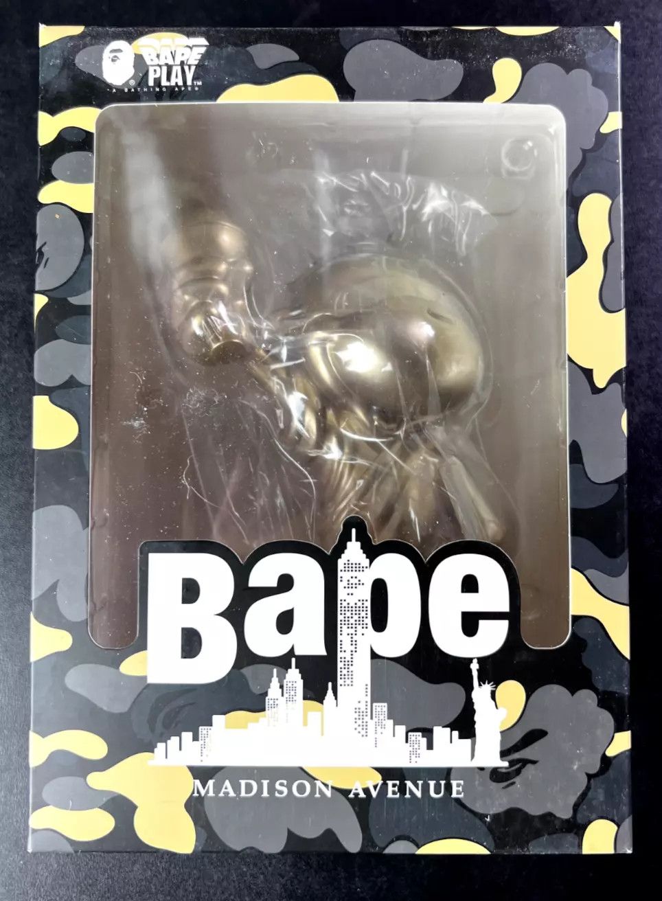 Bape A Bathing Ape BAPE NYC Statue Of Liberty Gold Figure Toy Size ONE SIZE - 2 Thumbnail