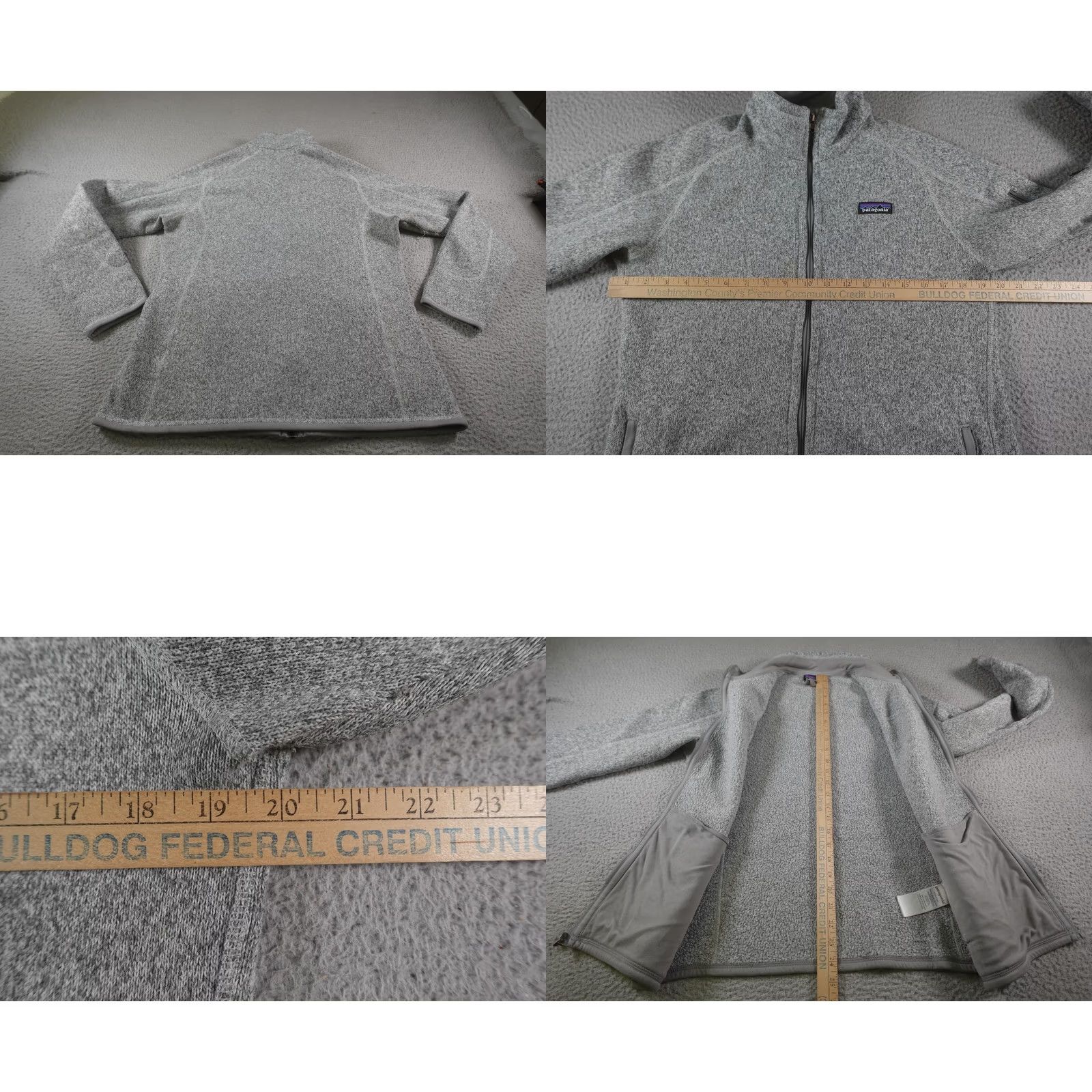 Patagonia Patagonia Jacket Womens Large Gray Fleece Full Zip Pockets Hiking Camping Nature Size M / US 6-8 / IT 42-44 - 8 Thumbnail