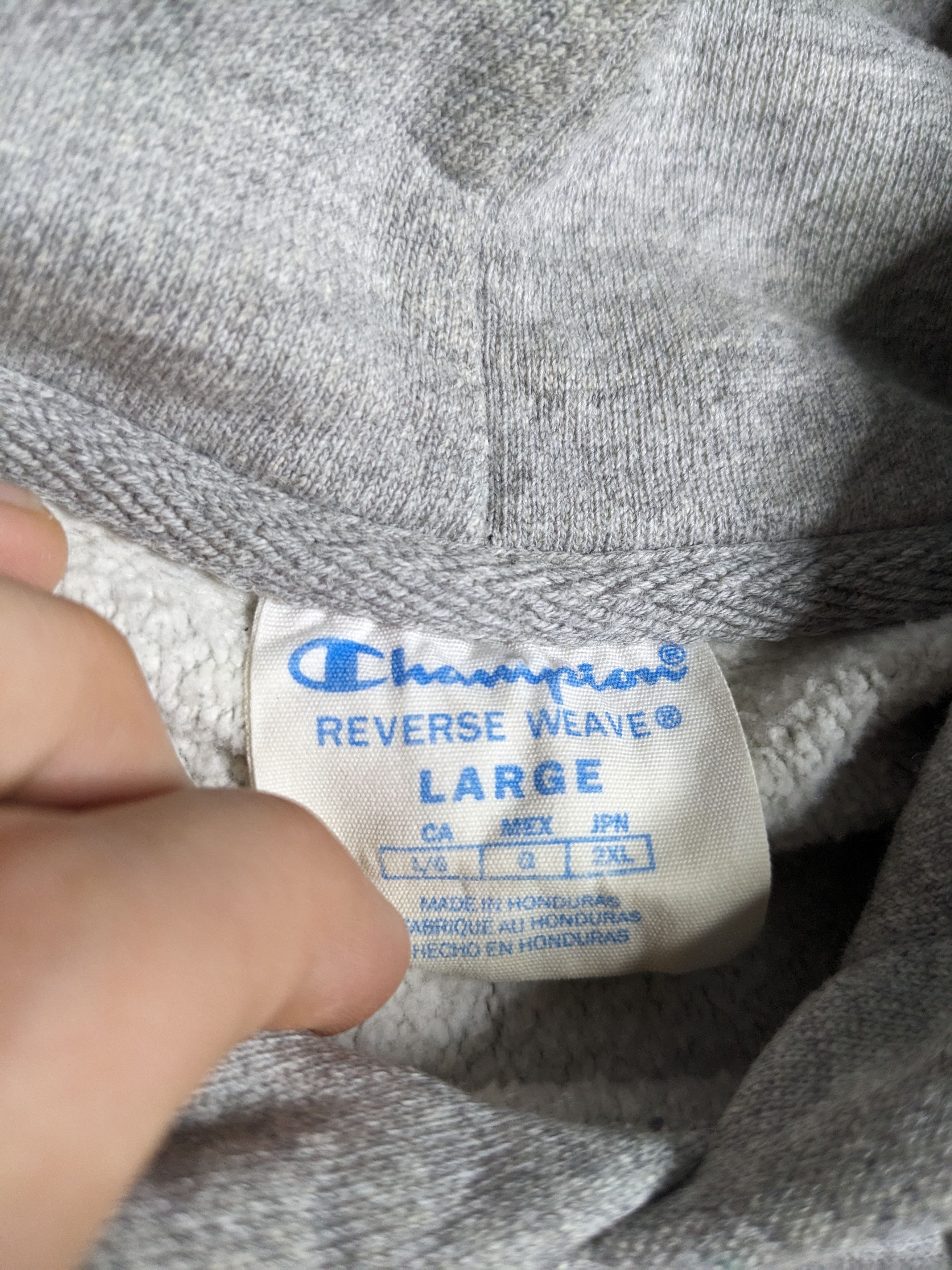 Champion Champion Reverse Weave Hoodie Grey Mens Large Sweater Size US L / EU 52-54 / 3 - 8 Thumbnail