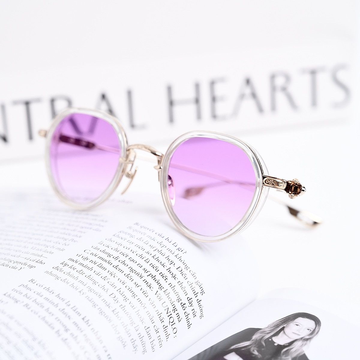 Chrome Hearts CHROME HEARTS SEX T-9 CRYSTAL GP TOKYO NIGHT SUNGLASSES Size ONE SIZE - 13 Thumbnail