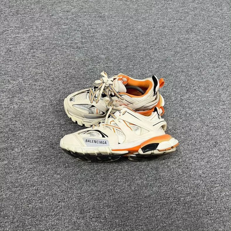 Balenciaga Balenciaga Track Sneakers in White and Orange-2505 Size US 5 / IT 35 - 2 Thumbnail