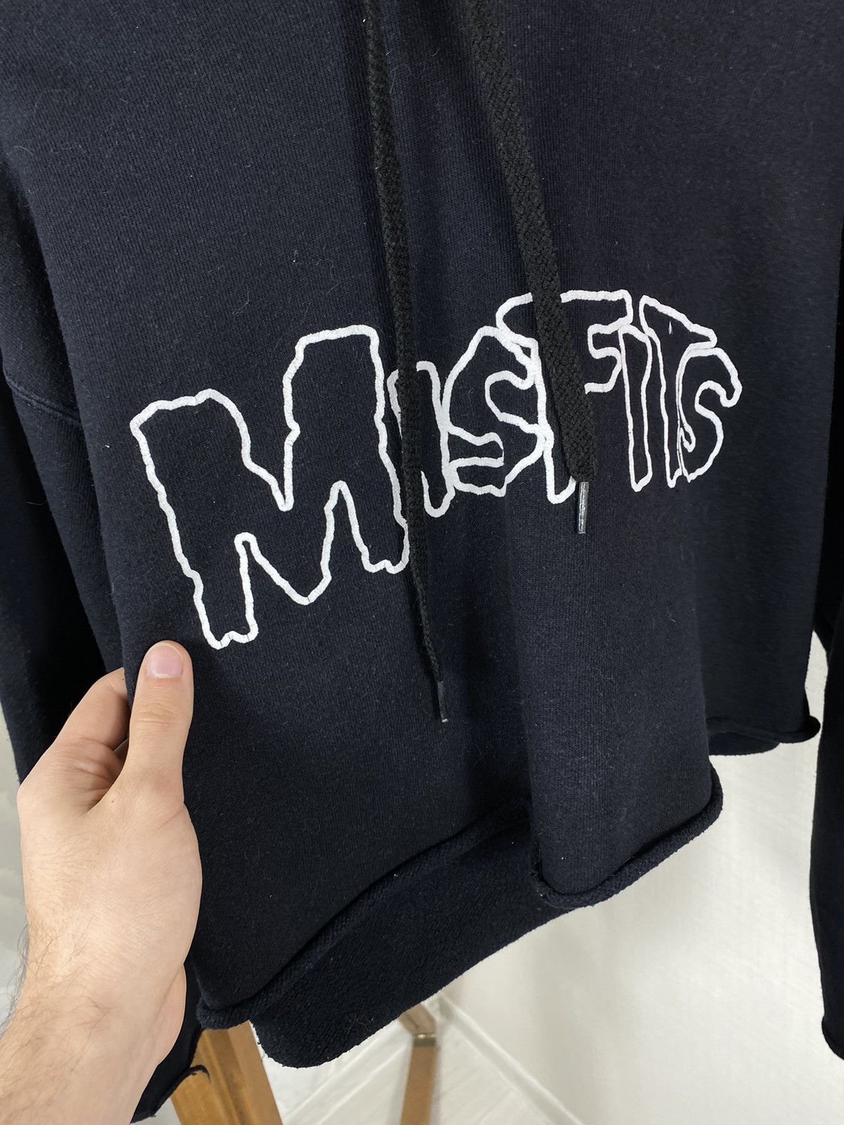 Fruit Of The Loom Misfits Skull Crop Hoodie Size M / US 6-8 / IT 42-44 - 6 Thumbnail