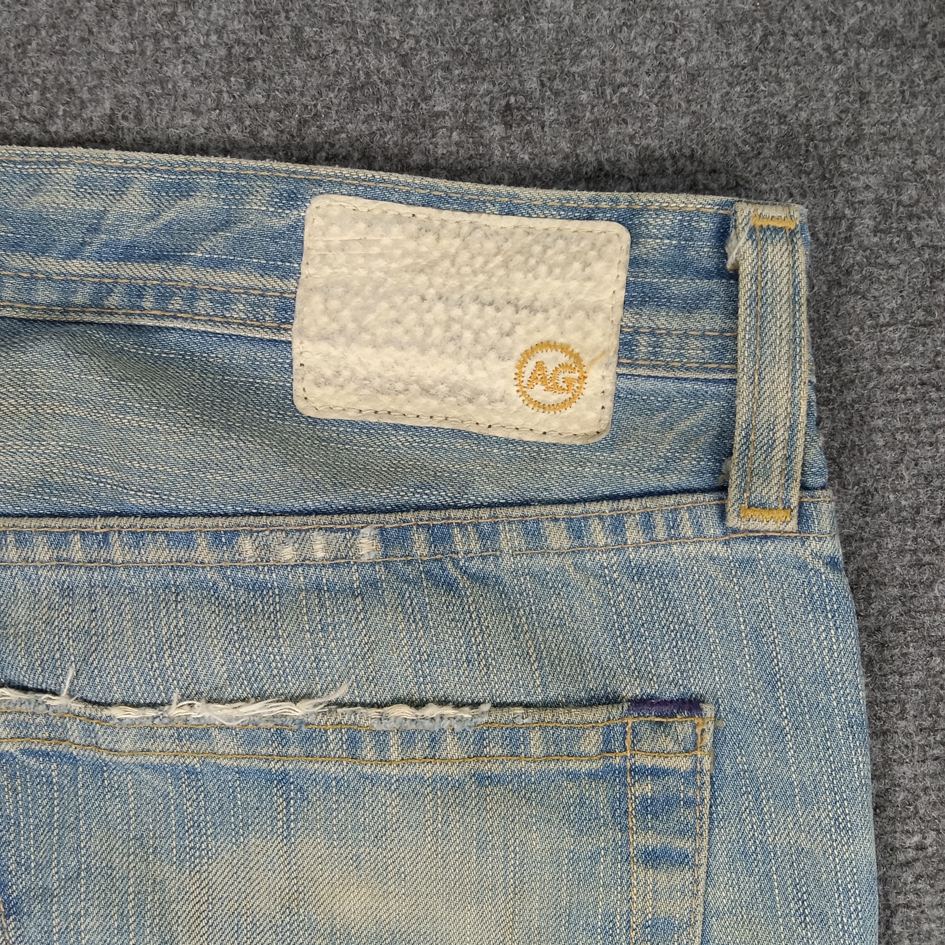 AG Adriano Goldschmied × Vintage Adriano Goldschmied American Distressed Style Jeans Size US 36 / EU 52 - 9 Thumbnail