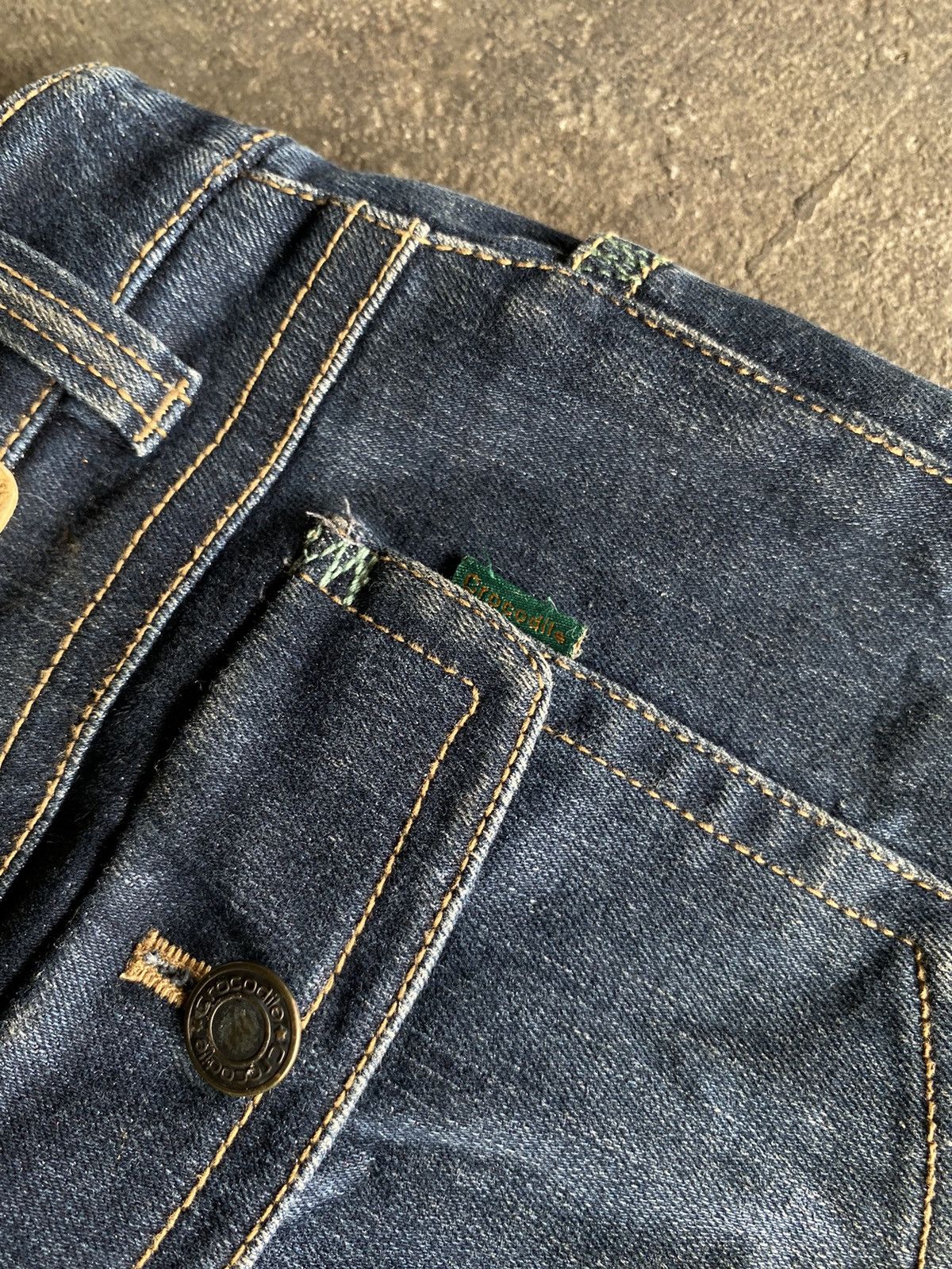 14th Addiction CROCODILE BOOTCUT DENIM PANTS Size 29" - 6 Thumbnail